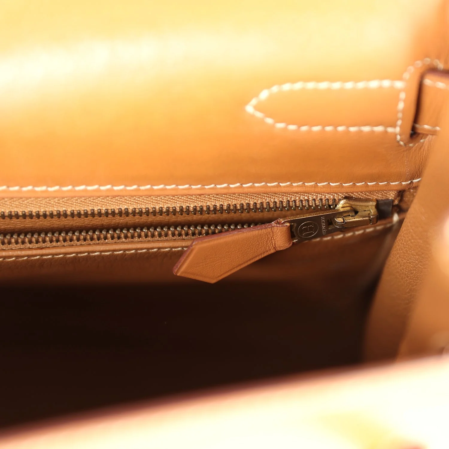 Replicate Vintage Hermes Kelly Retourne 32 Naturel Sable Chamonix Gold Hardware(1:1 replica)