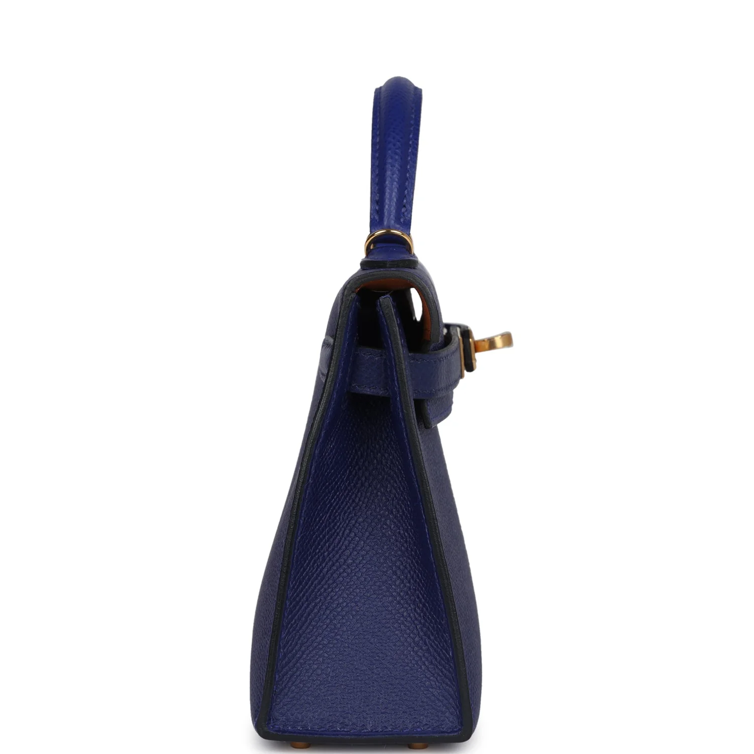 Replicate Hermes Casaque Kelly Sellier 20 Bleu Electric and Bleu Encre Epsom Gold Hardware(1:1 replica)