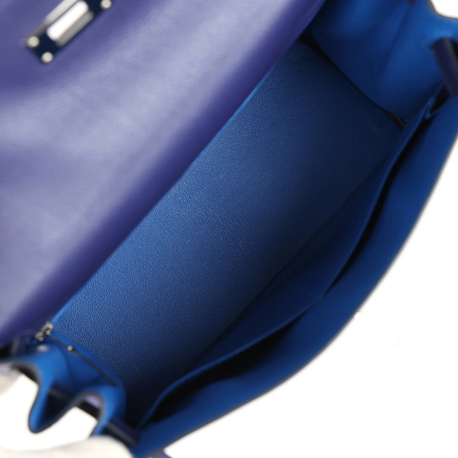 Replicate Hermes Kelly Retourne 28 Bleu Encre Verso Evercolor Palladium Hardware(1:1 replica)