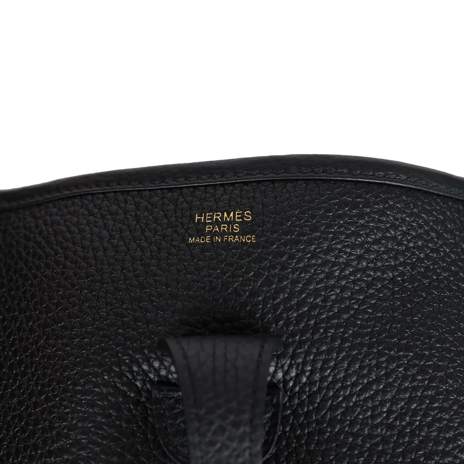 Replicate Hermes Evelyne III PM Black Clemence Gold Hardware(1:1 replica)
