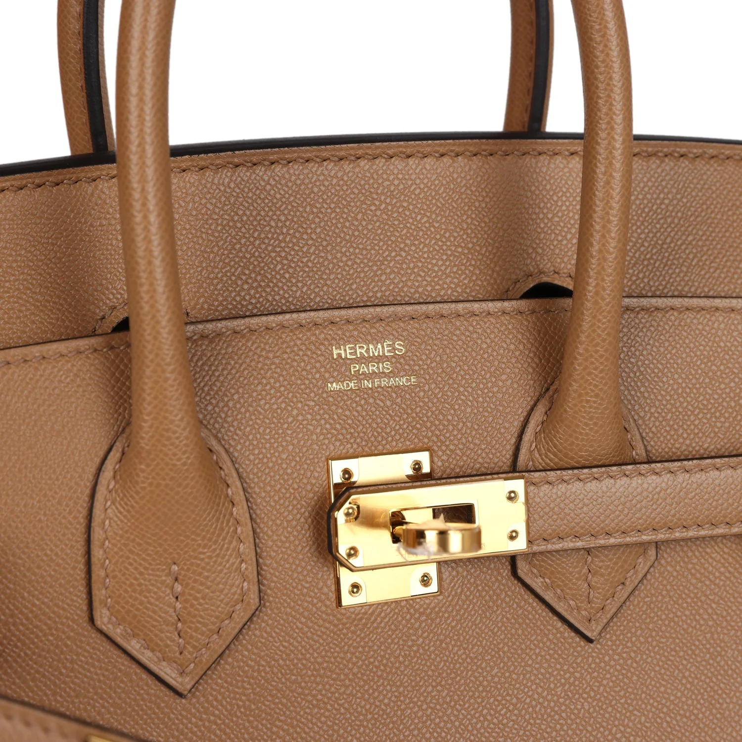 Replicate Hermes Birkin Sellier 25 Chai Madame Gold Hardware(1:1 replica)