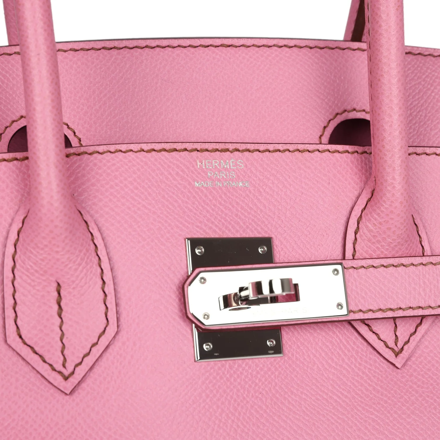 Replicate Hermes Birkin 30 Bubblegum Epsom Palladium Hardware(1:1 replica)
