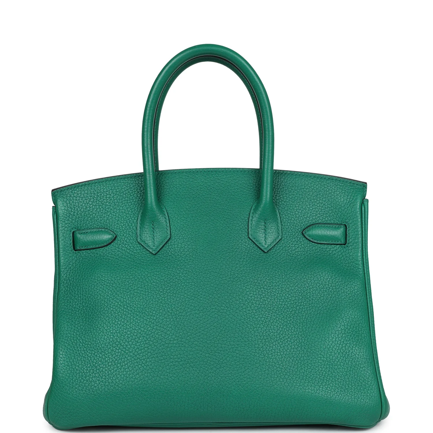 Replicate Hermes Birkin 30 Vert Vertigo Clemence Palladium Hardware(1:1 replica)