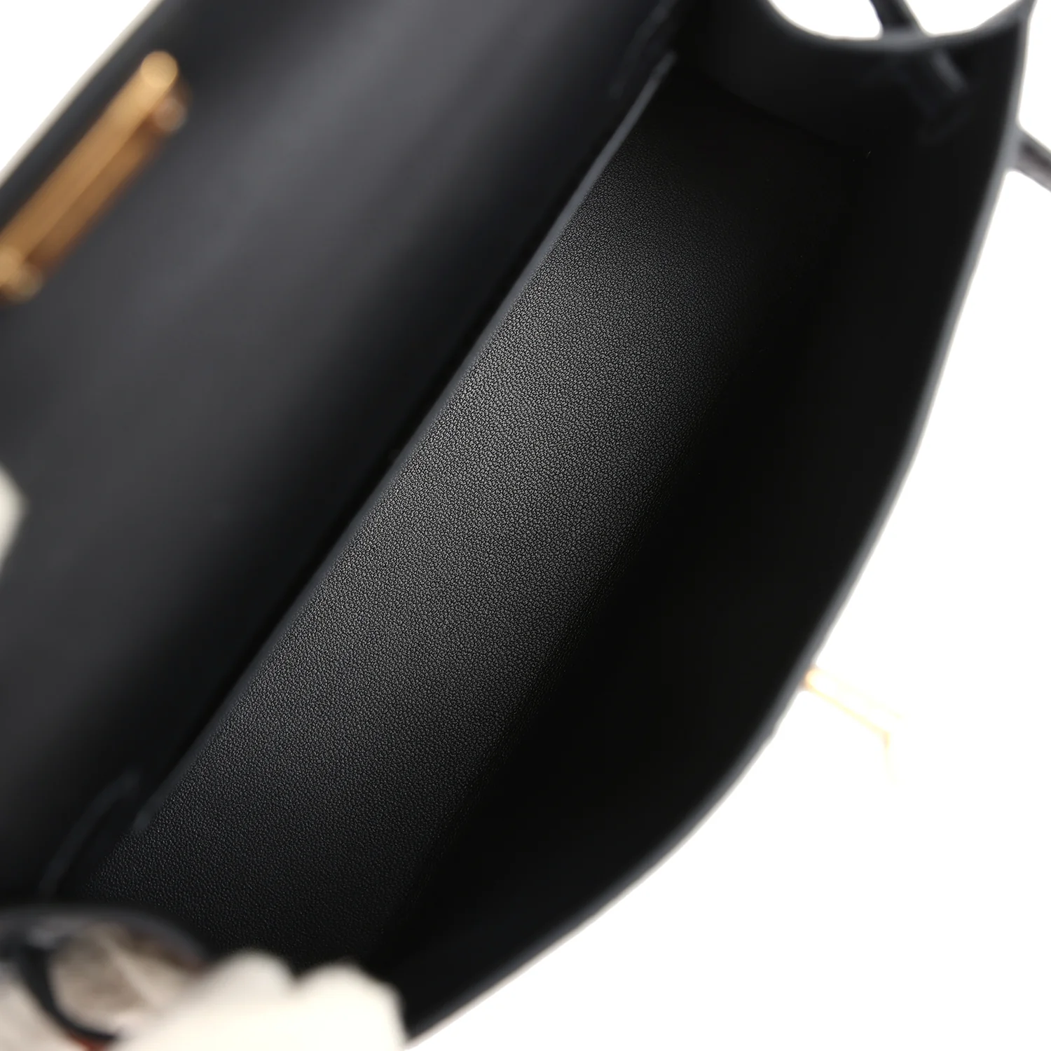 Replicate Hermes Kelly Sellier 20 Black Chevre Mysore Gold Hardware(1:1 replica)