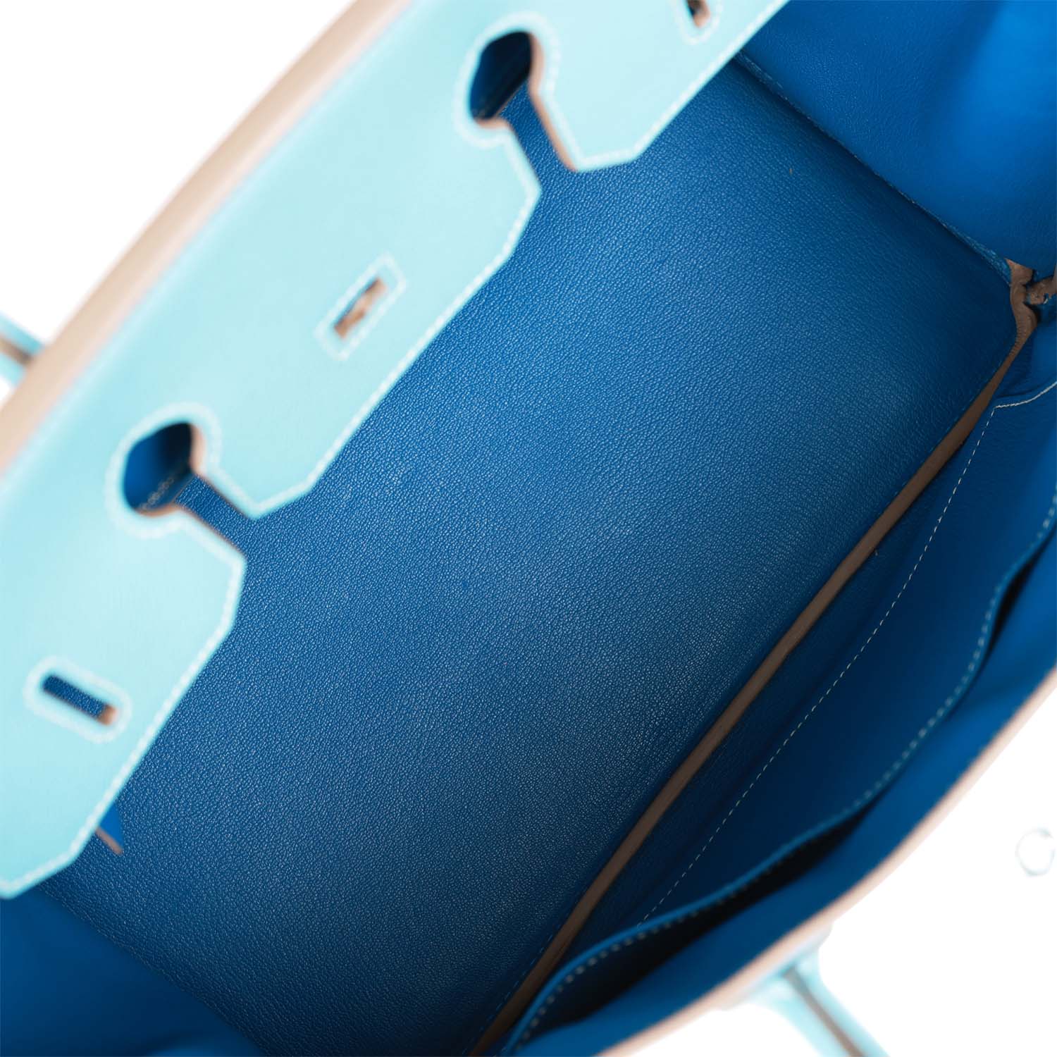 Replicate Hermes Birkin 35 Celeste Candy Epsom Palladium Hardware(1:1 replica)