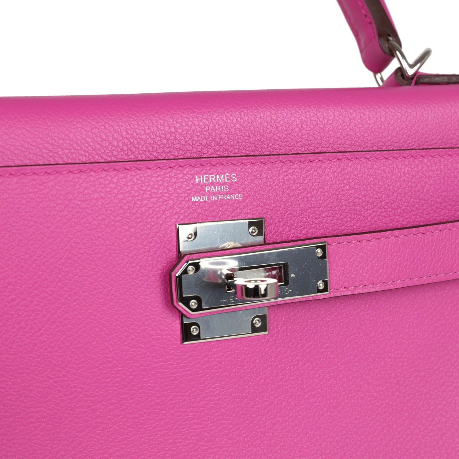 Replicate Hermes Kelly Retourne 28 Magnolia Evercolor Palladium Hardware(1:1 replica)