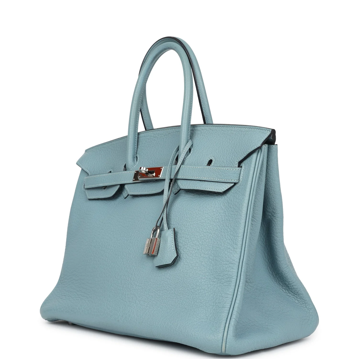 Replicate Hermes Birkin 35 Ciel Togo Palladium Hardware(1:1 replica)