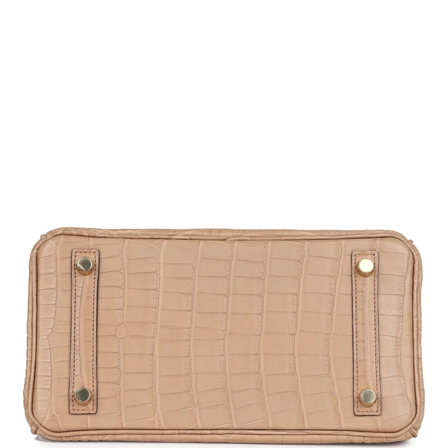Replicate Hermes Birkin 25 Chai Matte Alligator Gold Hardware(1:1 replica)