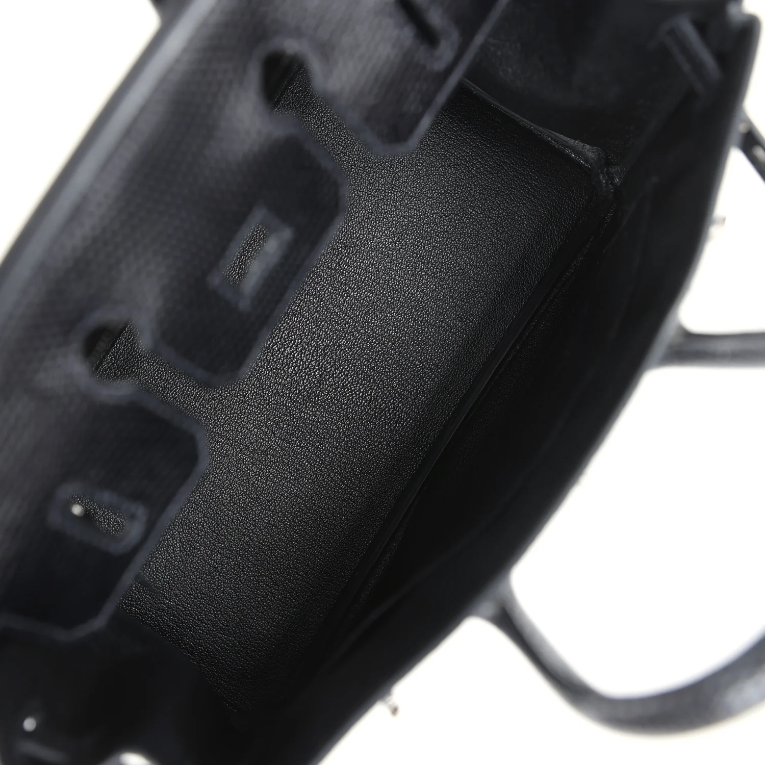 Replicate Hermes Birkin 25 Black Shiny Varanus Niloticus Lizard Palladium Hardware(1:1 replica)