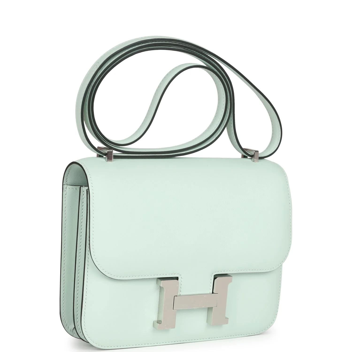 Replicate Hermes Constance 18 Vert Peppermint Swift Palladium Hardware(1:1 replica)