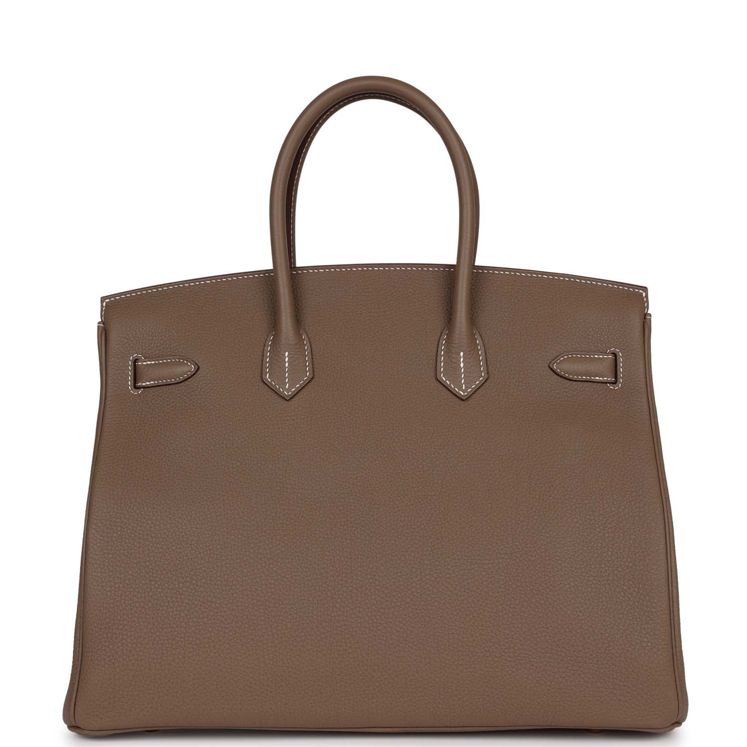 Replicate Hermes Birkin 35 Etoupe Togo Gold Hardware(1:1 replica)