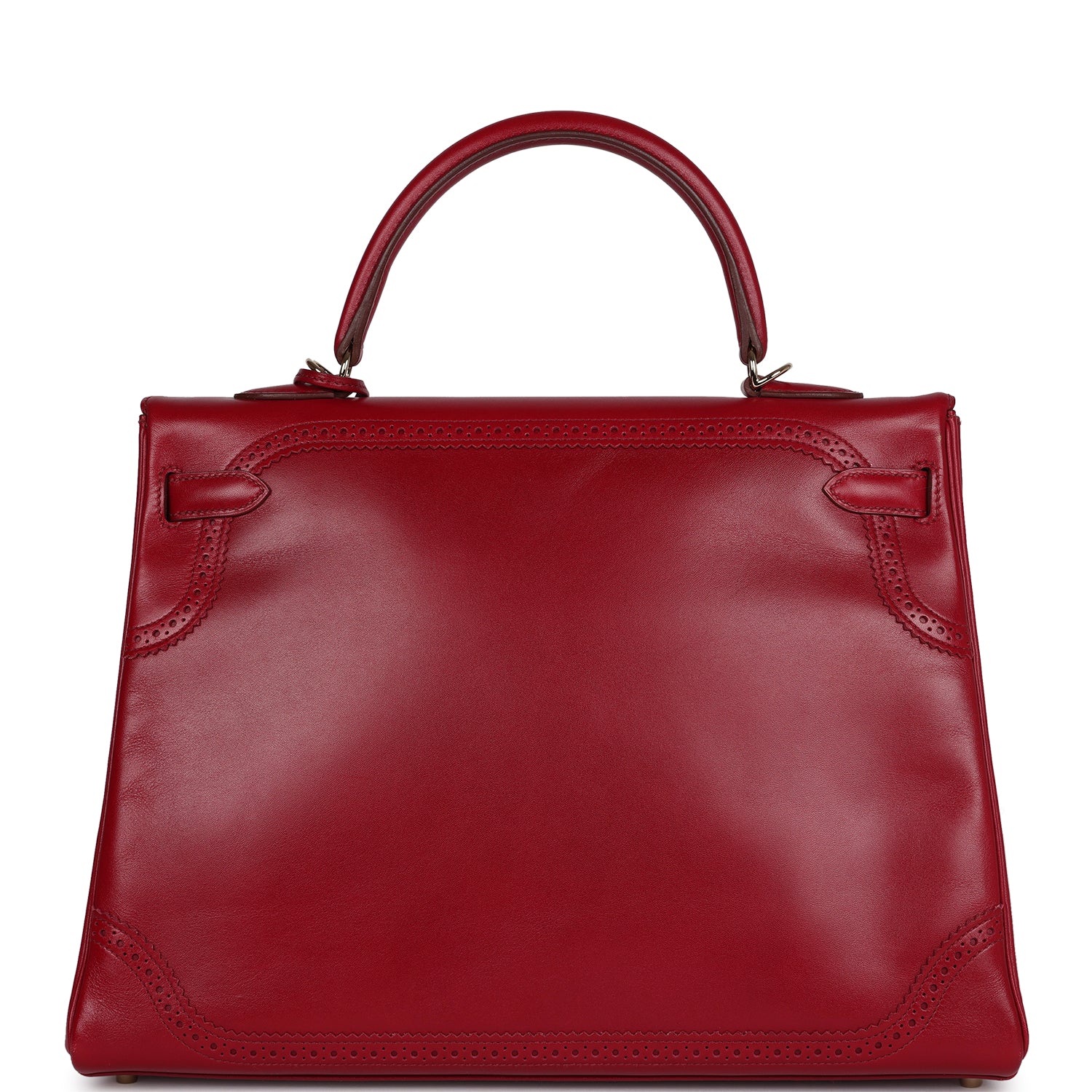 Replicate Hermes Ghillies Kelly Retourne 35 Rubis Tadelakt Permabrass Hardware(1:1 replica)