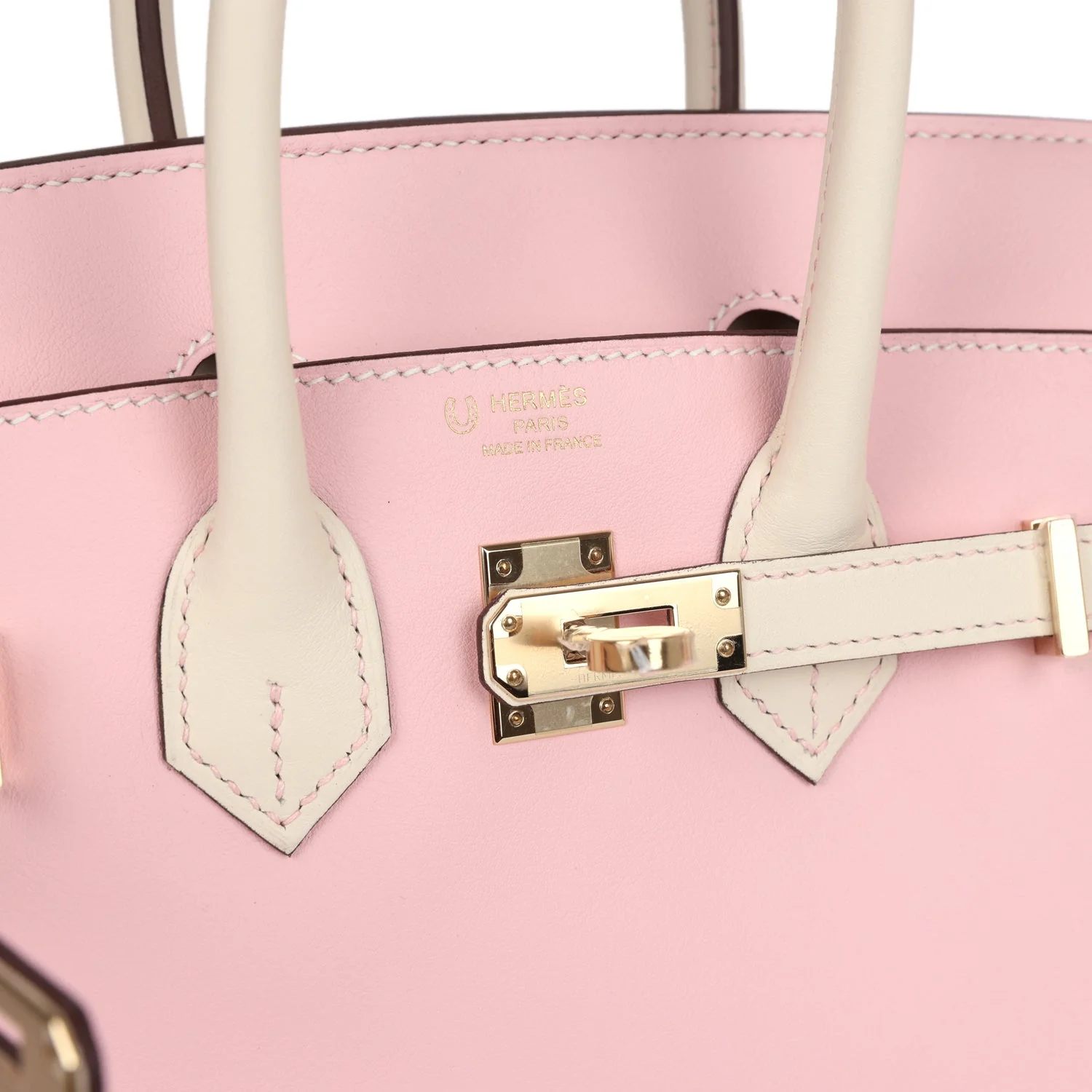 Replicate Hermes Special Order (HSS) Birkin 25 Rose Sakura and Nata Swift Permabrass Hardware(1:1 replica)