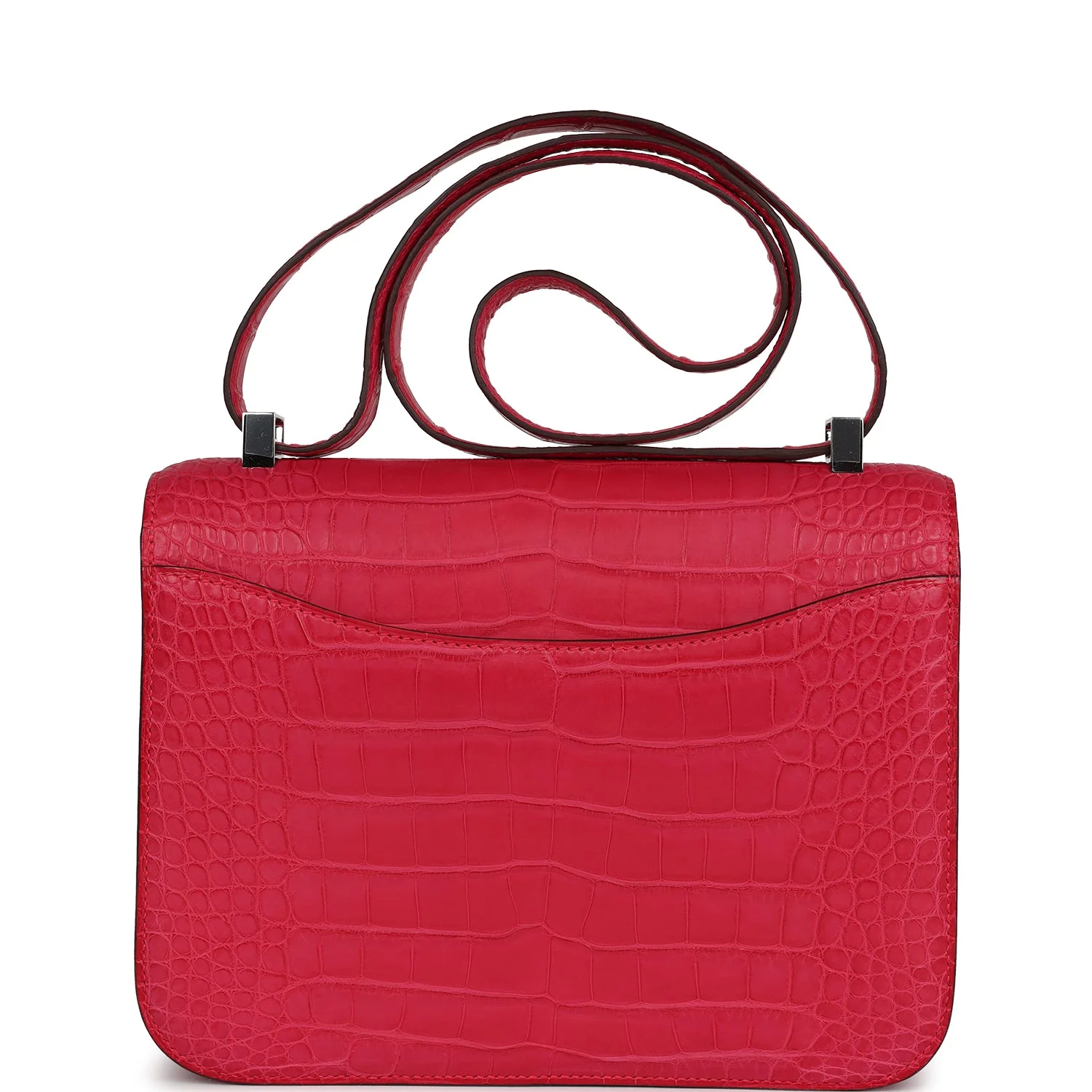 Replicate Hermes Constance 1-24 Rose Extreme Matte Alligator Palladium Hardware(1:1 replica)