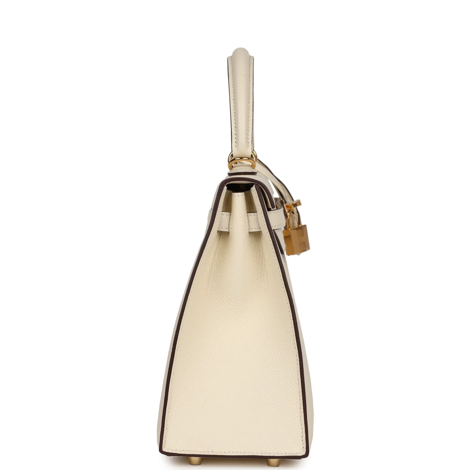 Replicate Hermes Kelly Sellier 25 Nata Epsom Gold Hardware(1:1 replica)