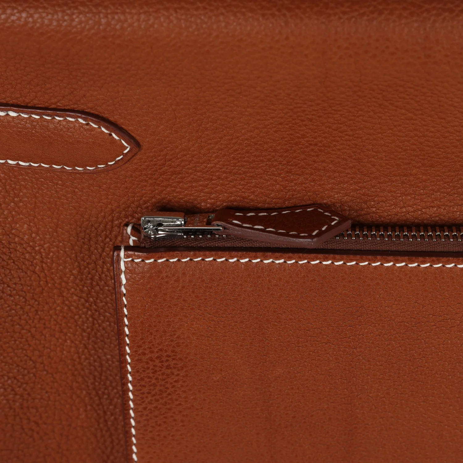 Replicate Hermes Kelly 42 Maxi Gold Togo Palladium Hardware(1:1 replica)