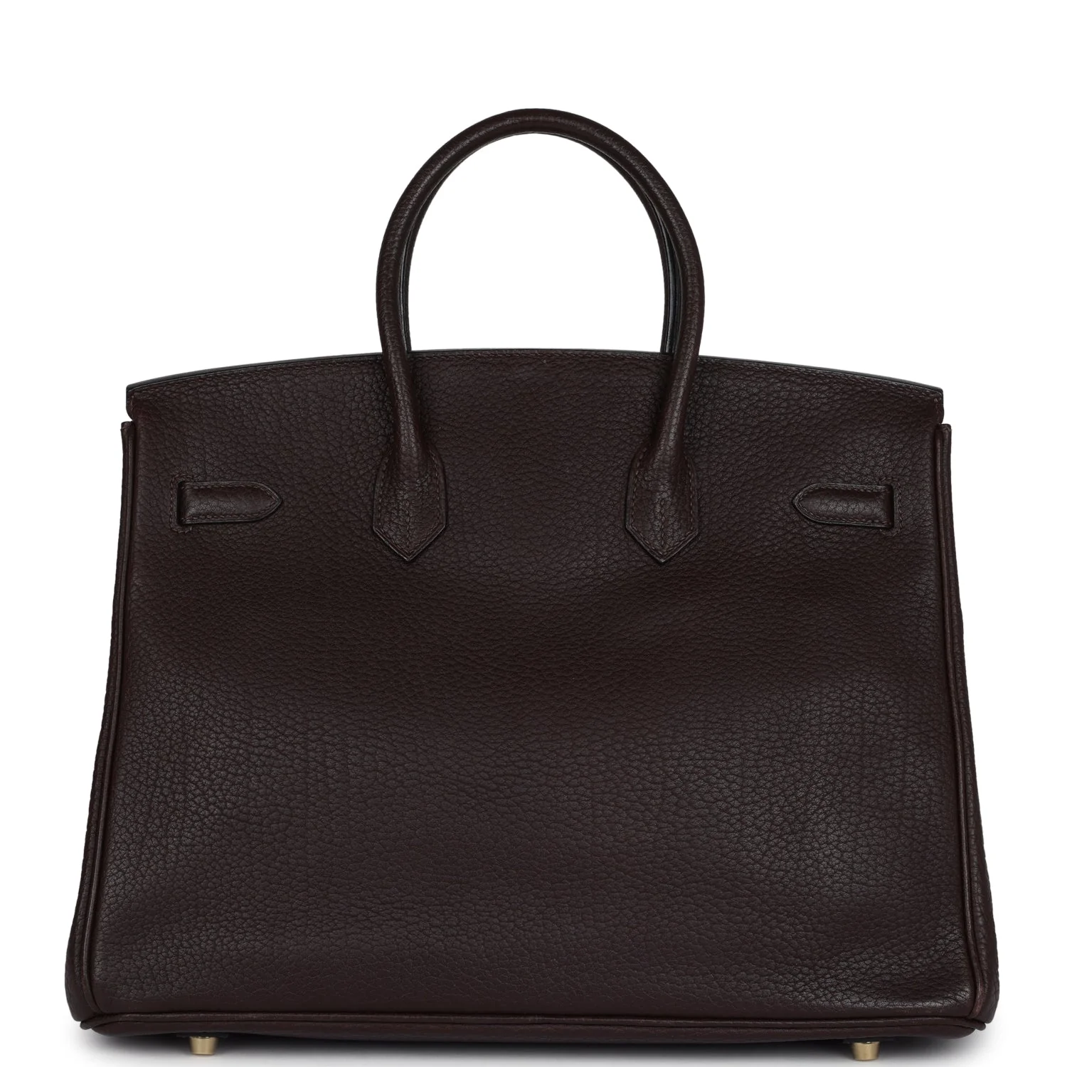 Replicate Hermes Birkin 35 Chocolat Fjord Gold Hardware(1:1 replica)