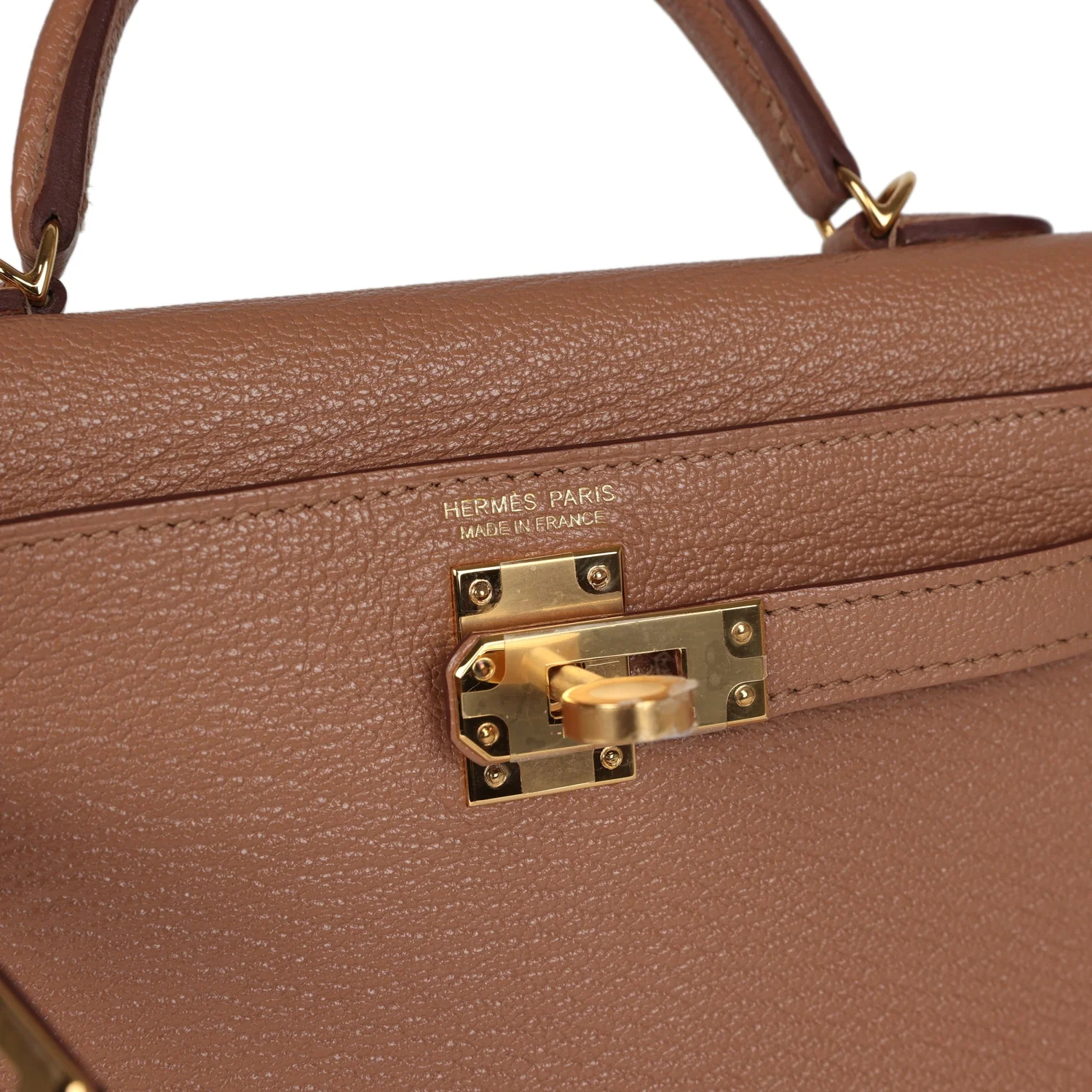 Replicate Hermes Kelly Sellier 20 Quebracho Chevre Gold Hardware(1:1 replica)