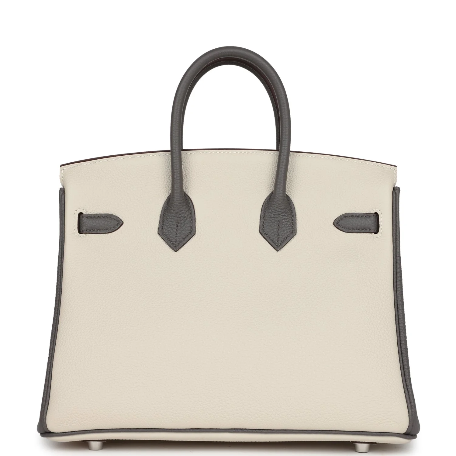 Replicate Hermes Special Order (HSS) Birkin 25 Beton and Etain Togo Brushed Palladium Hardware(1:1 replica)