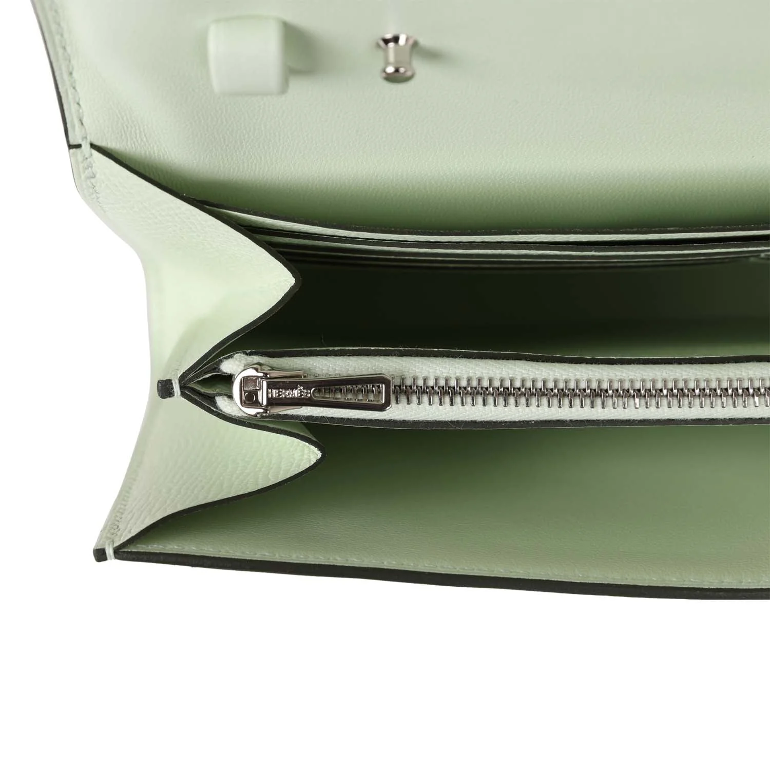 Replicate Hermes Constance Wallet To Go Vert Fizz Epsom Palladium Hardware(1:1 replica)