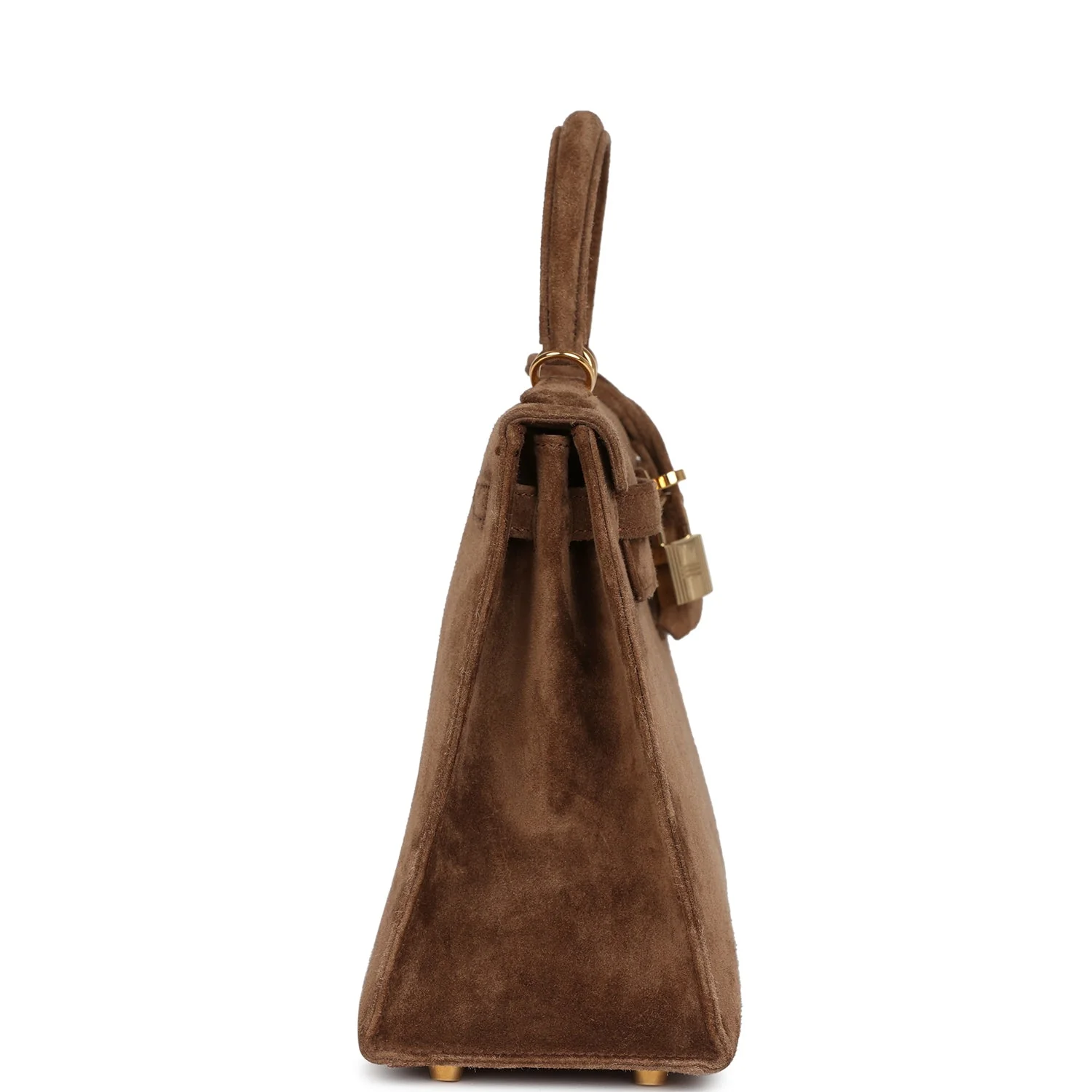 Replicate Vintage Hermes Kelly 25 Brown Doblis Gold Hardware(1:1 replica)