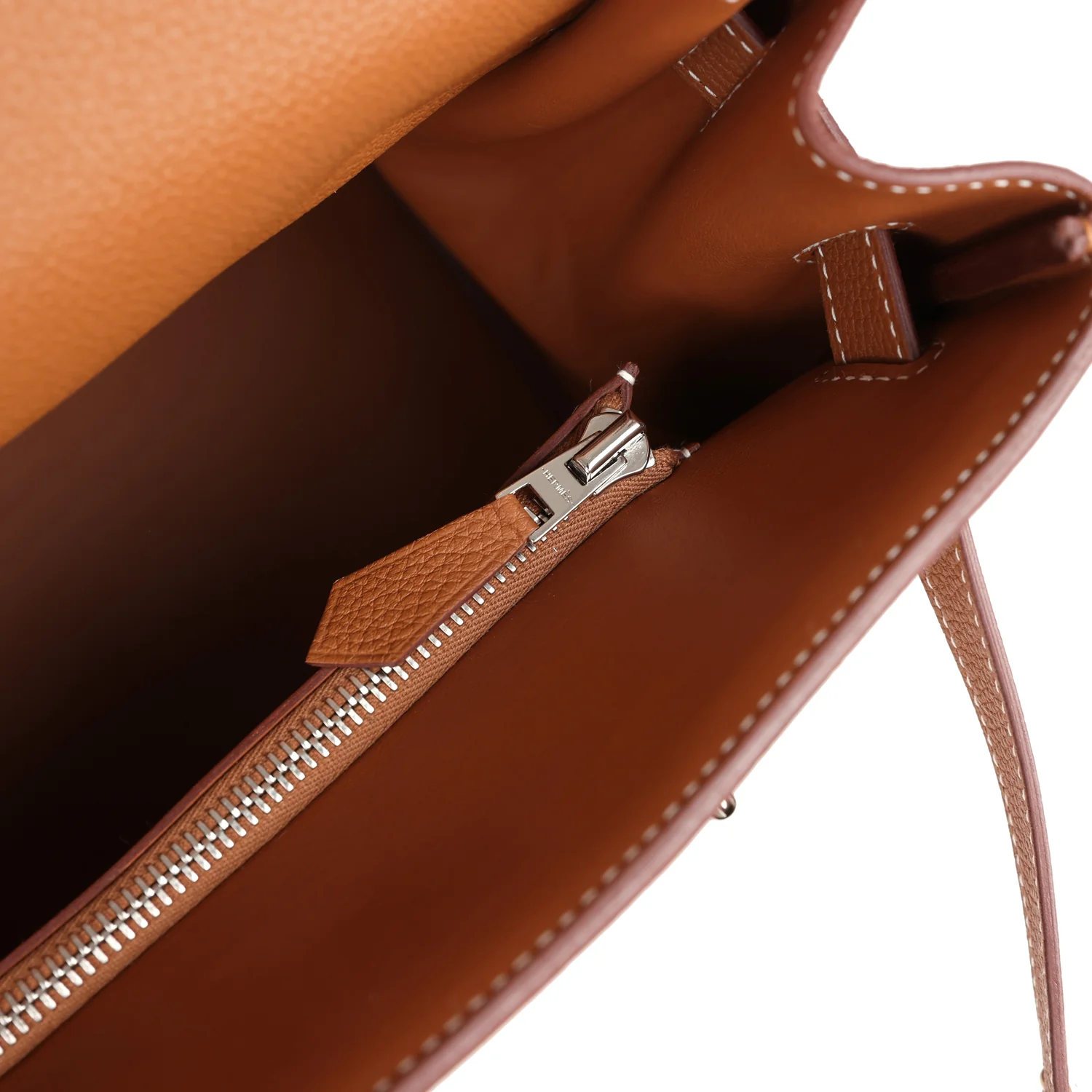 Replicate Hermes Kelly 42 Maxi Gold Togo Palladium Hardware(1:1 replica)