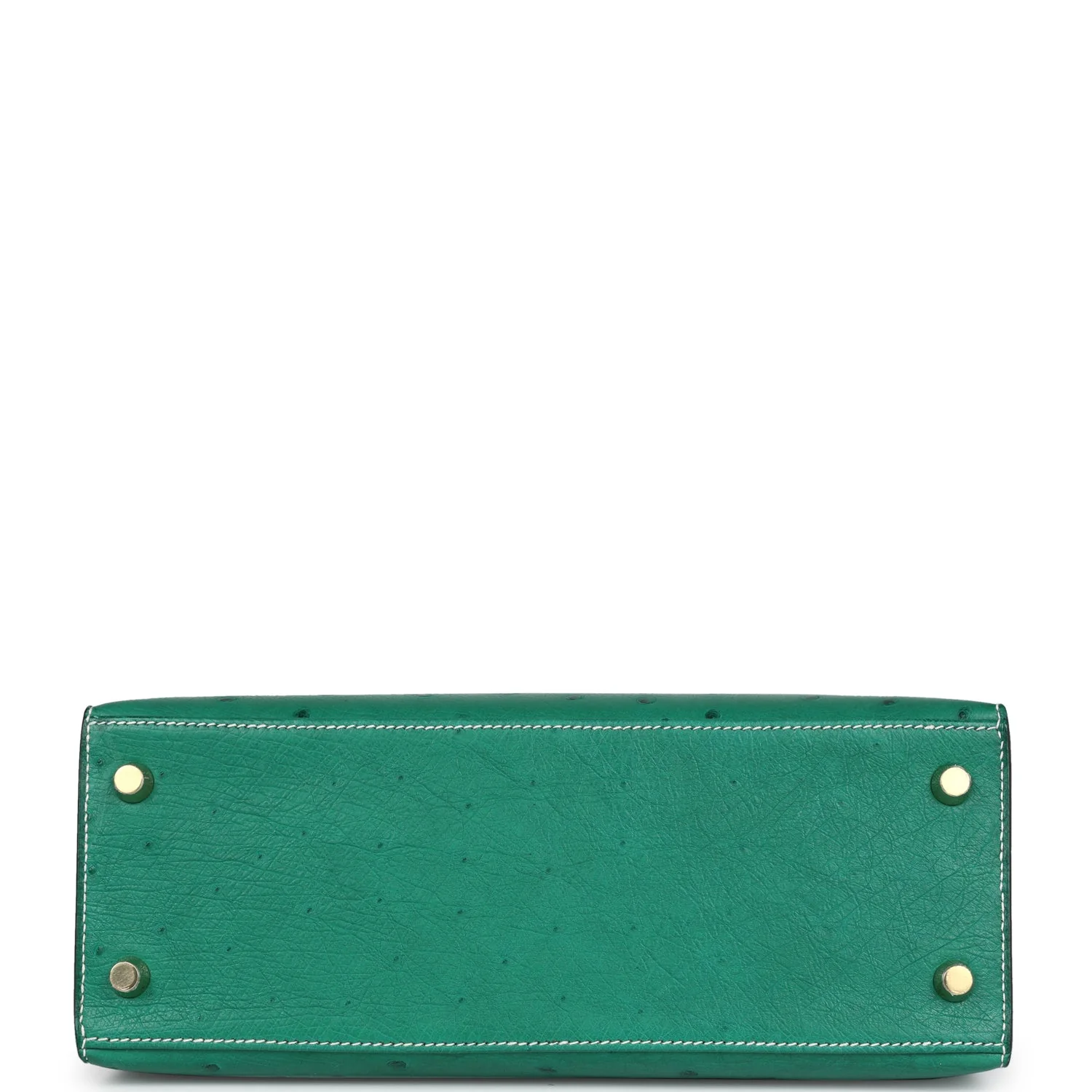 Replicate Hermes Special Order (HSS) Kelly Sellier 25 Vert Vertigo and Bleu Iris Ostrich Brushed Gold Hardware(1:1 replica)