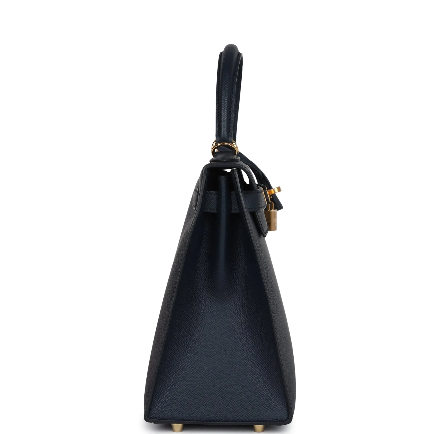 Replicate Hermes Kelly Sellier 28 Bleu Indigo Epsom Gold Hardware(1:1 replica)