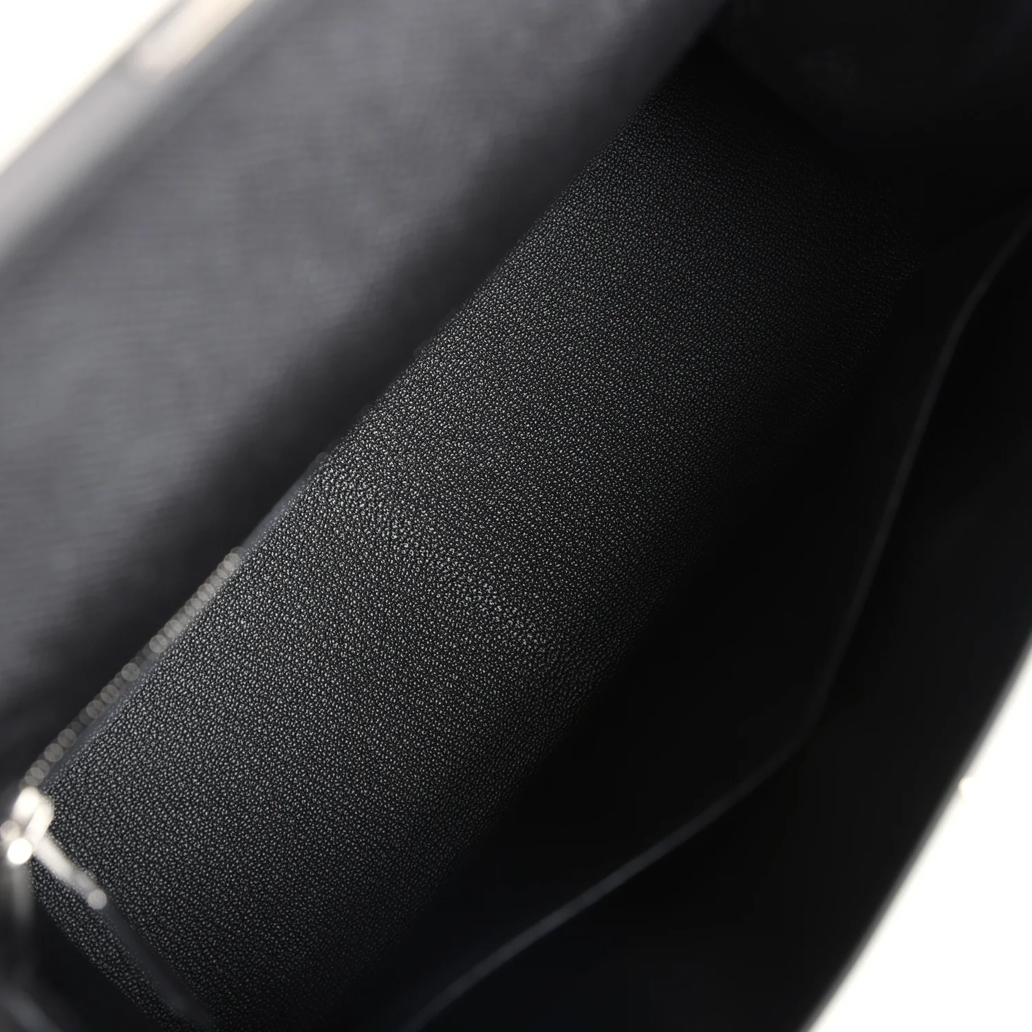 Replicate Hermes Kelly Sellier 28 Black Epsom Palladium Hardware(1:1 replica)