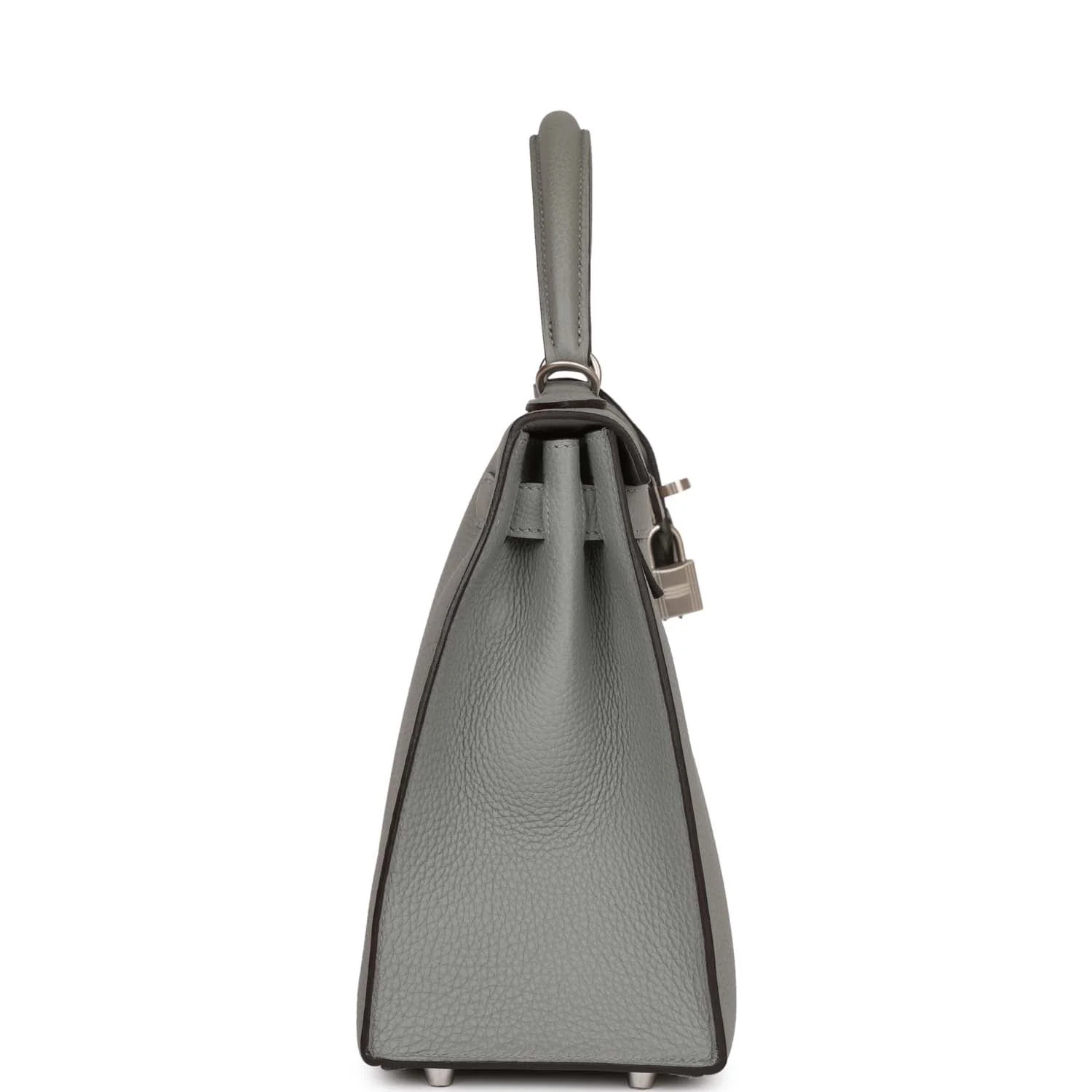 Replicate Hermes Special Order (HSS) Kelly Sellier 28 Gris Mouette Verso Togo Brushed Palladium Hardware(1:1 replica)