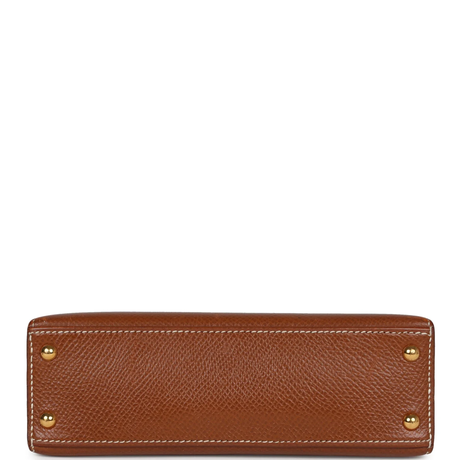 Replicate Vintage Hermes Micro Kelly Sellier 15 Gold Courchevel Gold Hardware(1:1 replica)