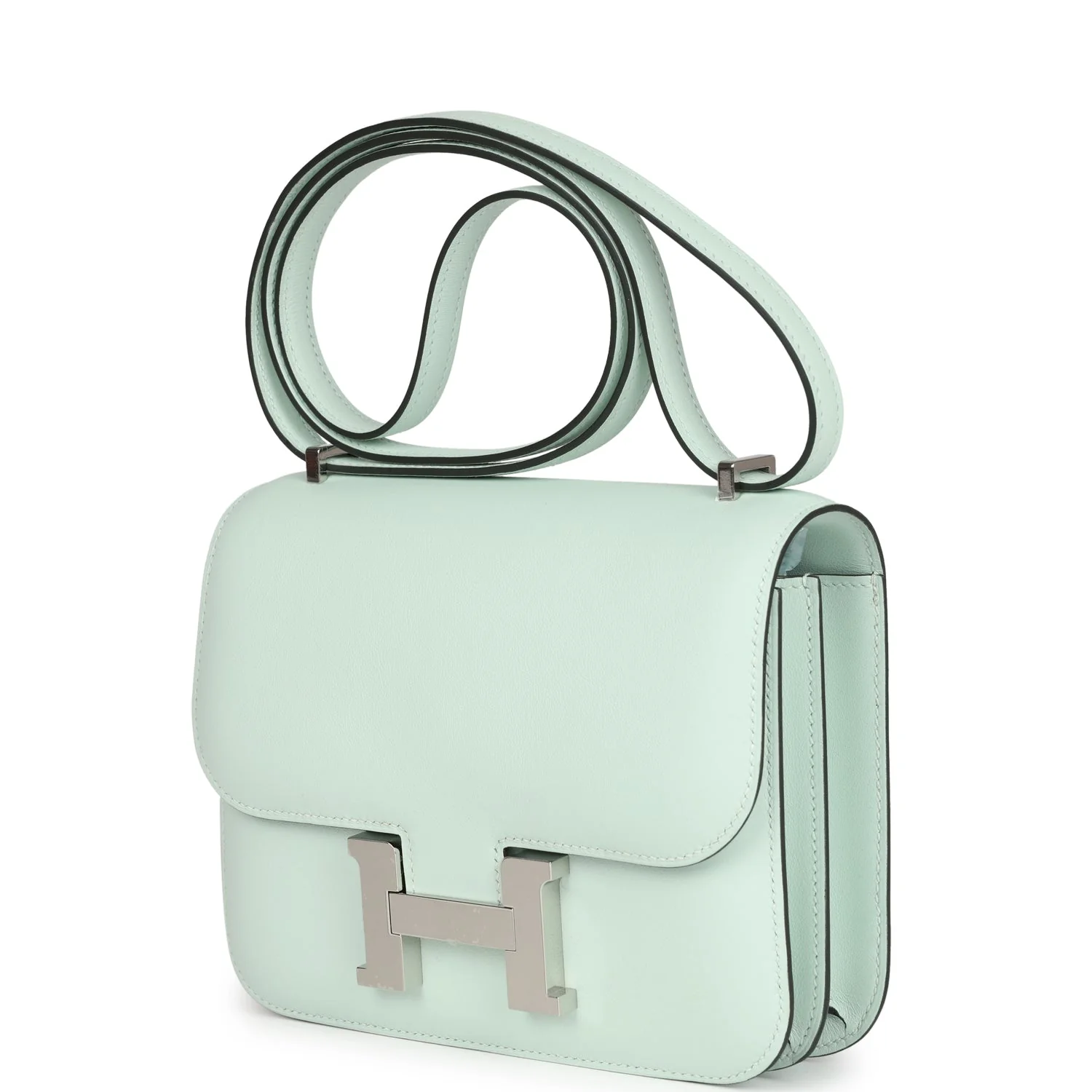 Replicate Hermes Constance 18 Vert Peppermint Swift Palladium Hardware(1:1 replica)
