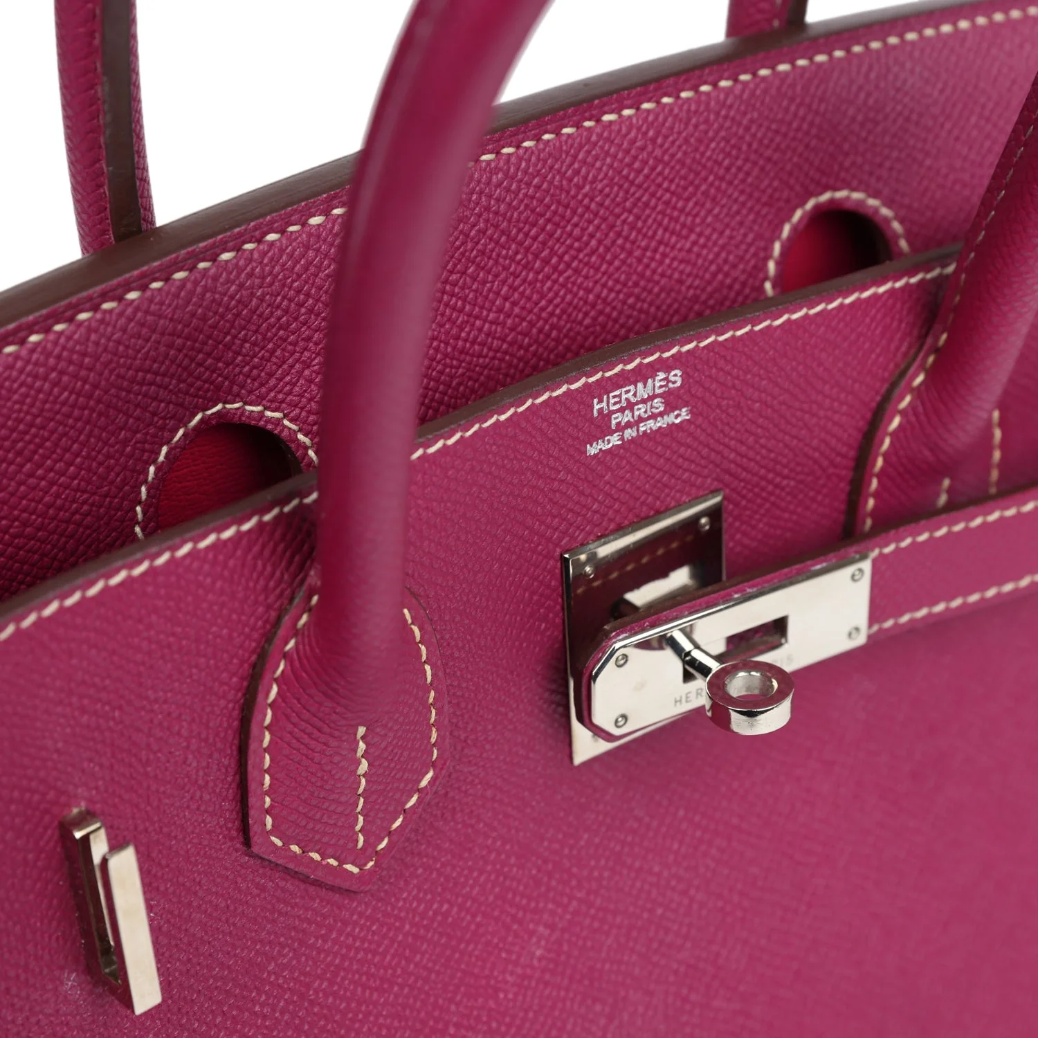 Replicate Hermes Birkin 30 Tosca Candy Epsom Palladium Hardware(1:1 replica)