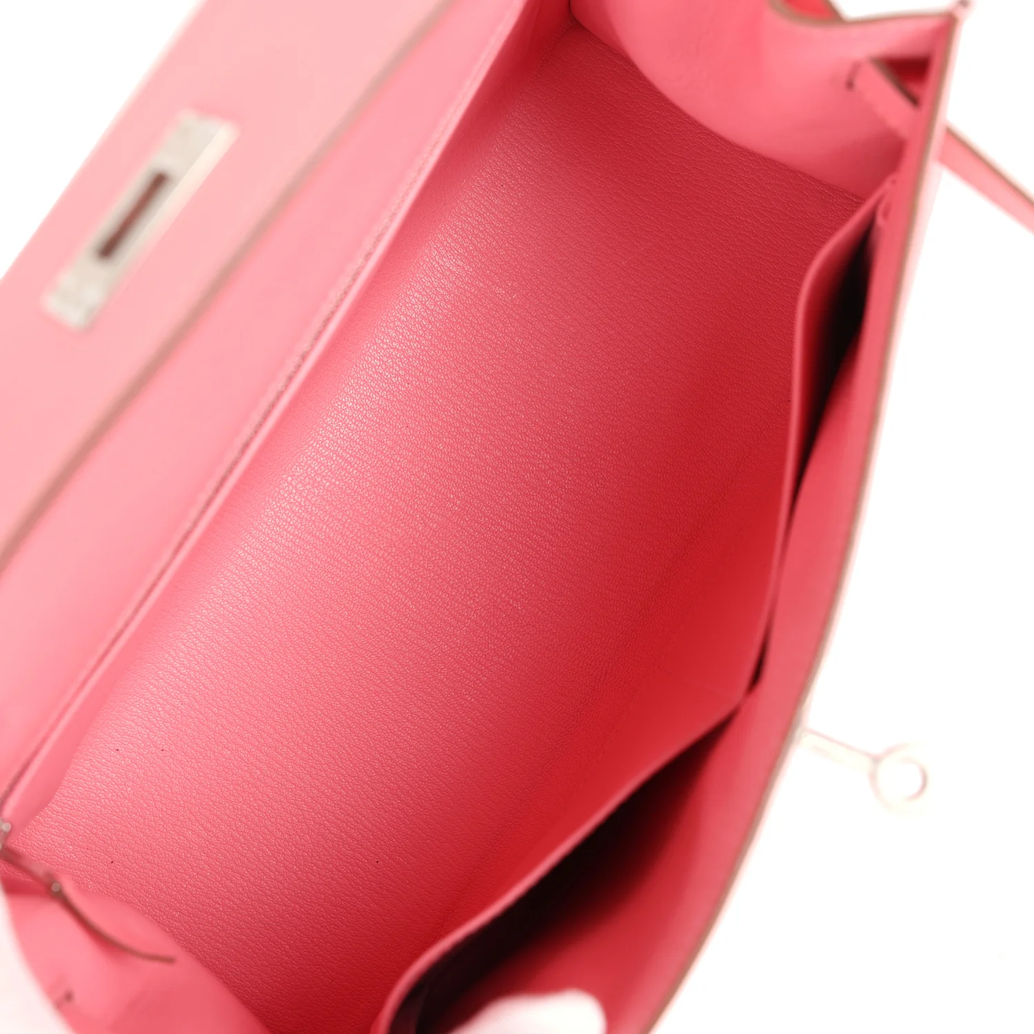 Replicate Hermes Kelly Sellier 28 Rose Confetti Epsom Palladium Hardware(1:1 replica)
