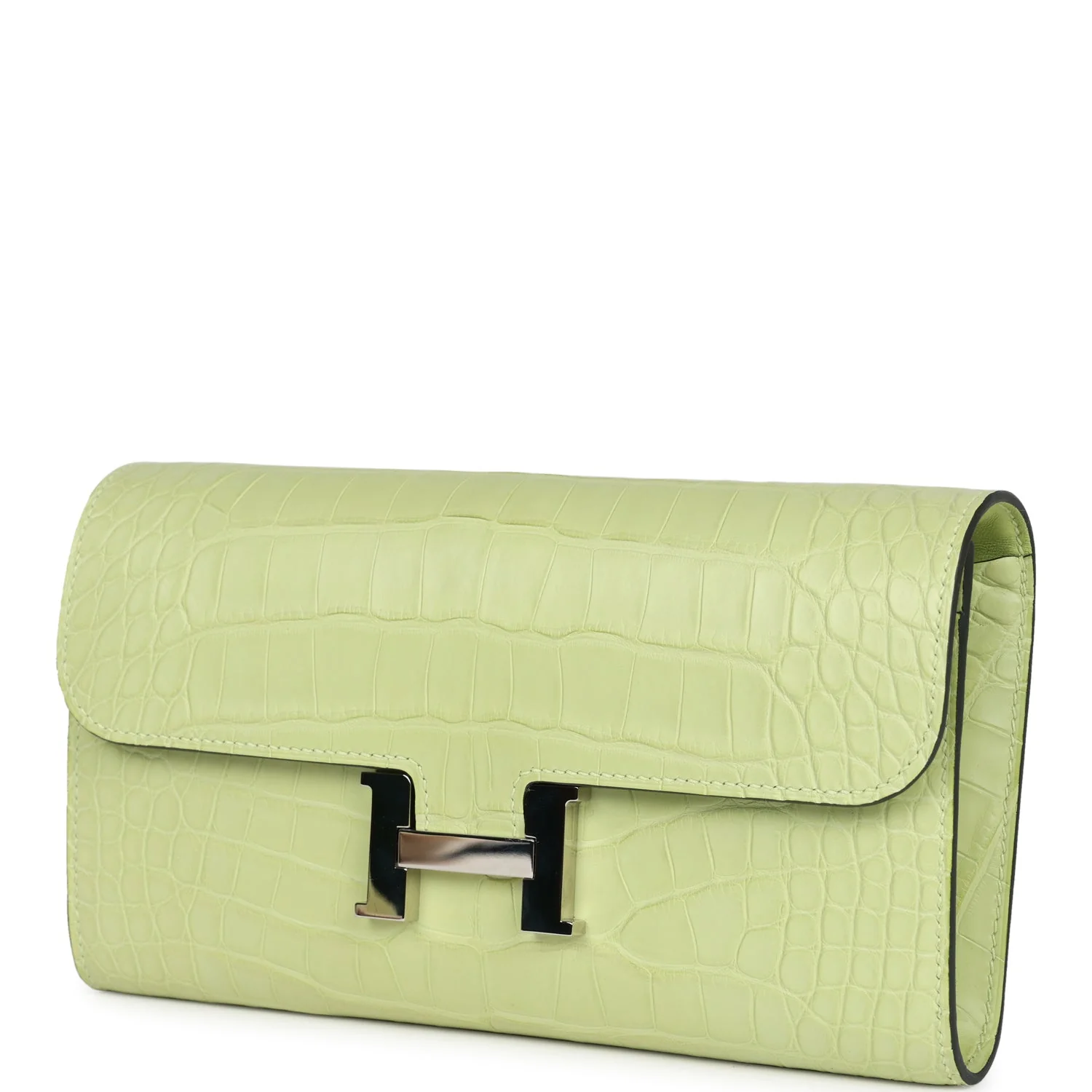 Replicate Hermes Constance Wallet To Go Jaune Bourgeon Matte Alligator Palladium Hardware(1:1 replica)