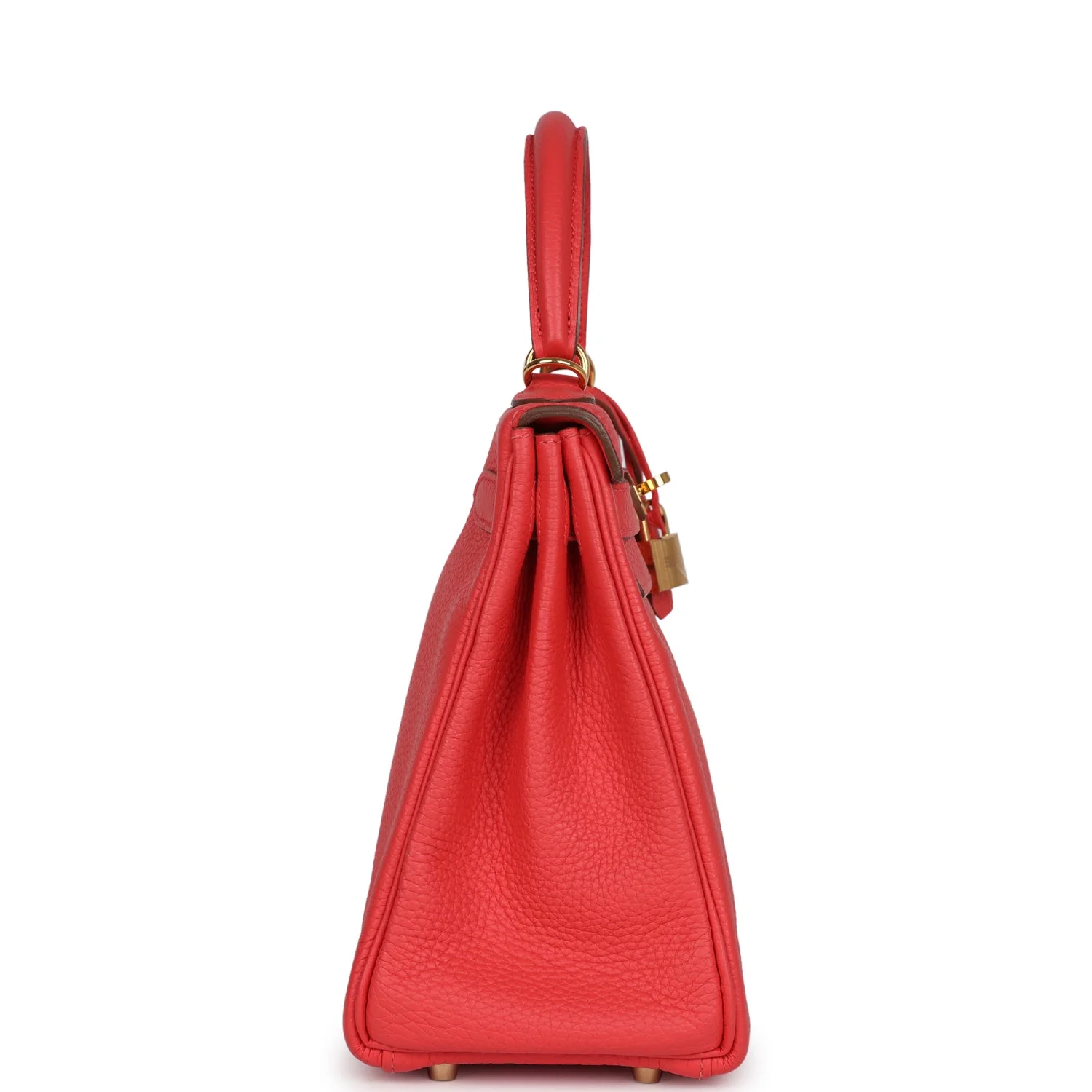 Replicate Hermes Kelly Retourne 28 Rose Shocking Chevre Gold Hardware(1:1 replica)