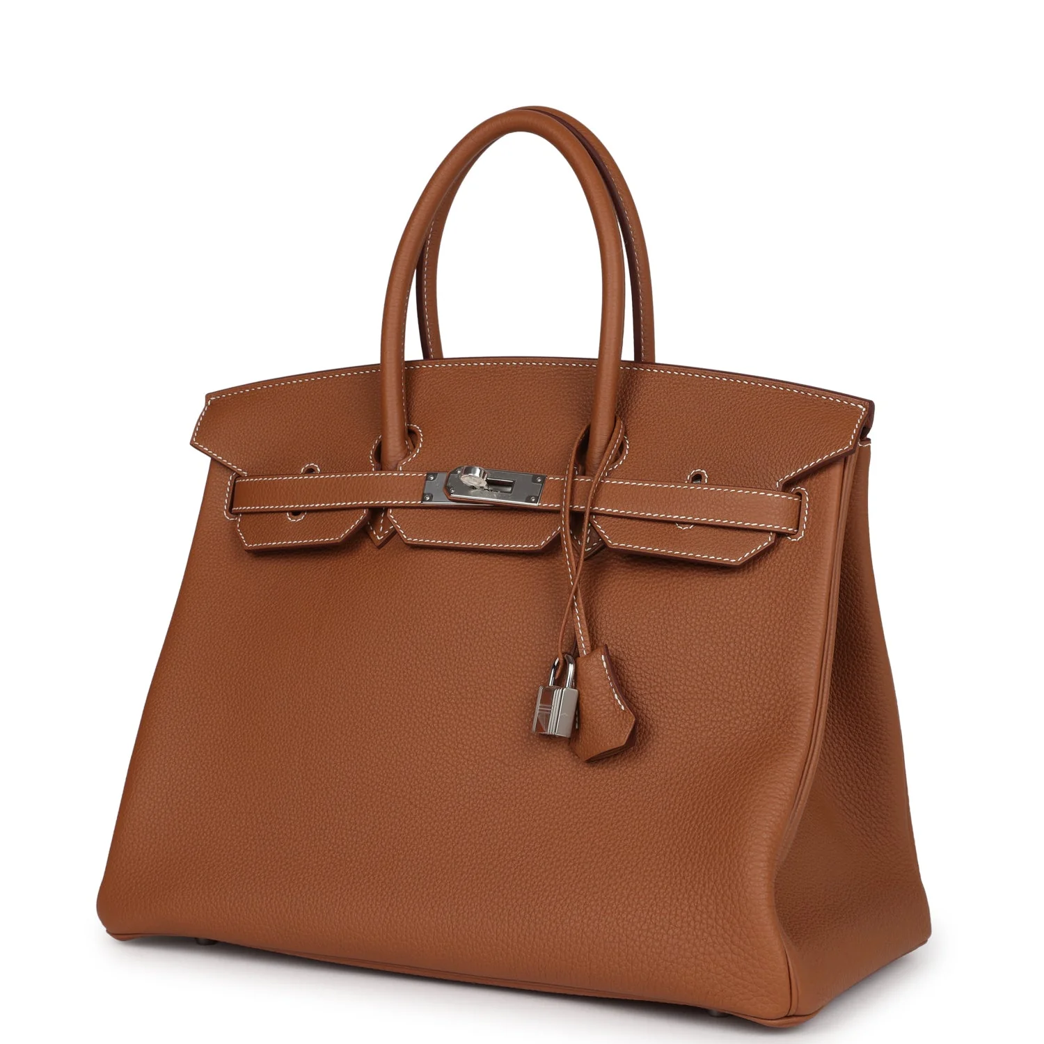 Replicate Hermes Birkin 35 Gold Togo Palladium Hardware(1:1 replica)