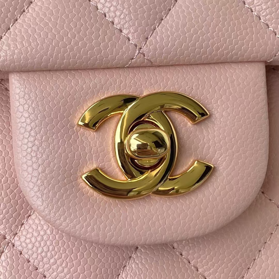 Replicate Chanel Classic 11.12 Handbag Caviar Gold Hardware(1:1 replica)