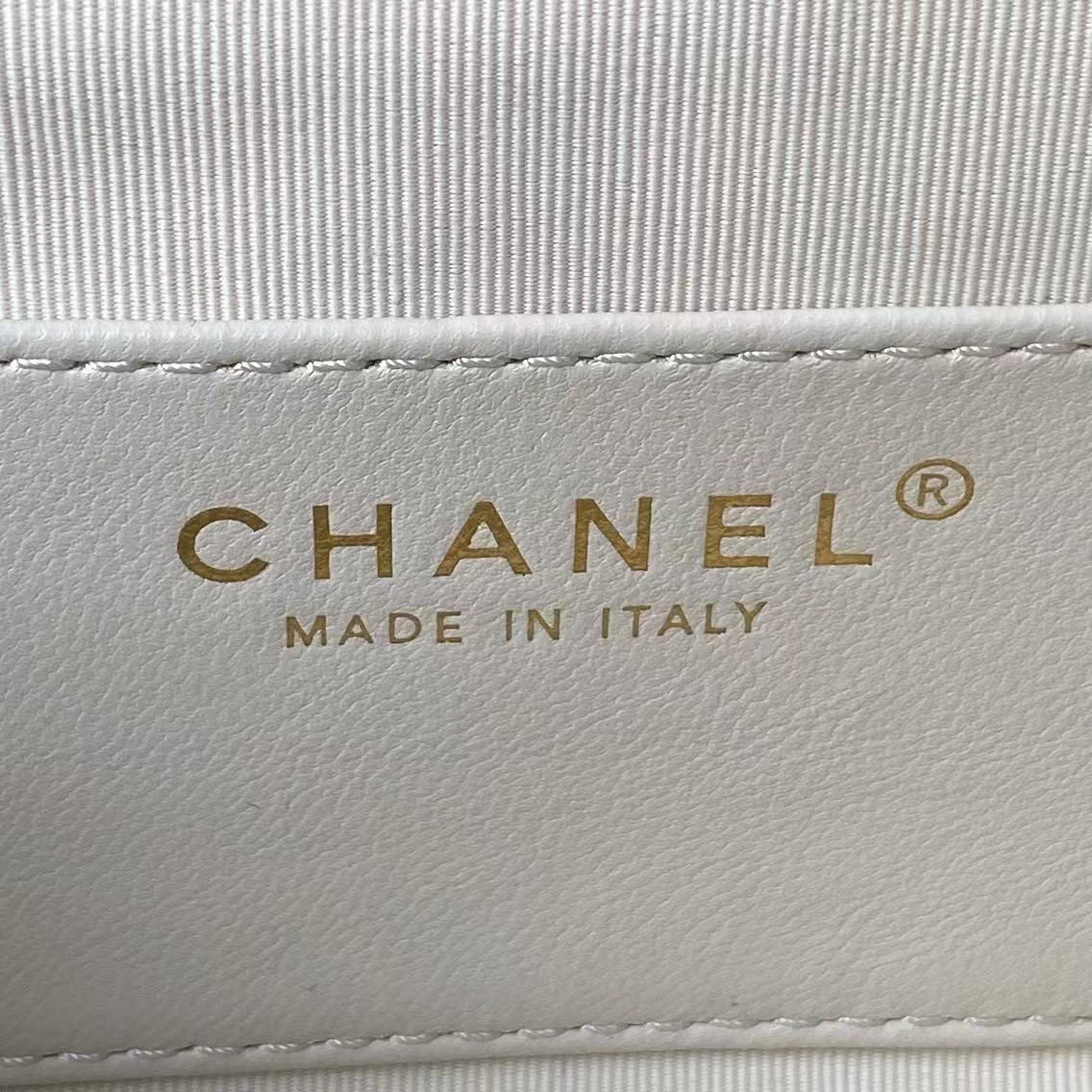 Replicate Chanel 24C AS4611 Vintage Logo Lambskin Rectangular Shoulder Bag White(1:1 replica)