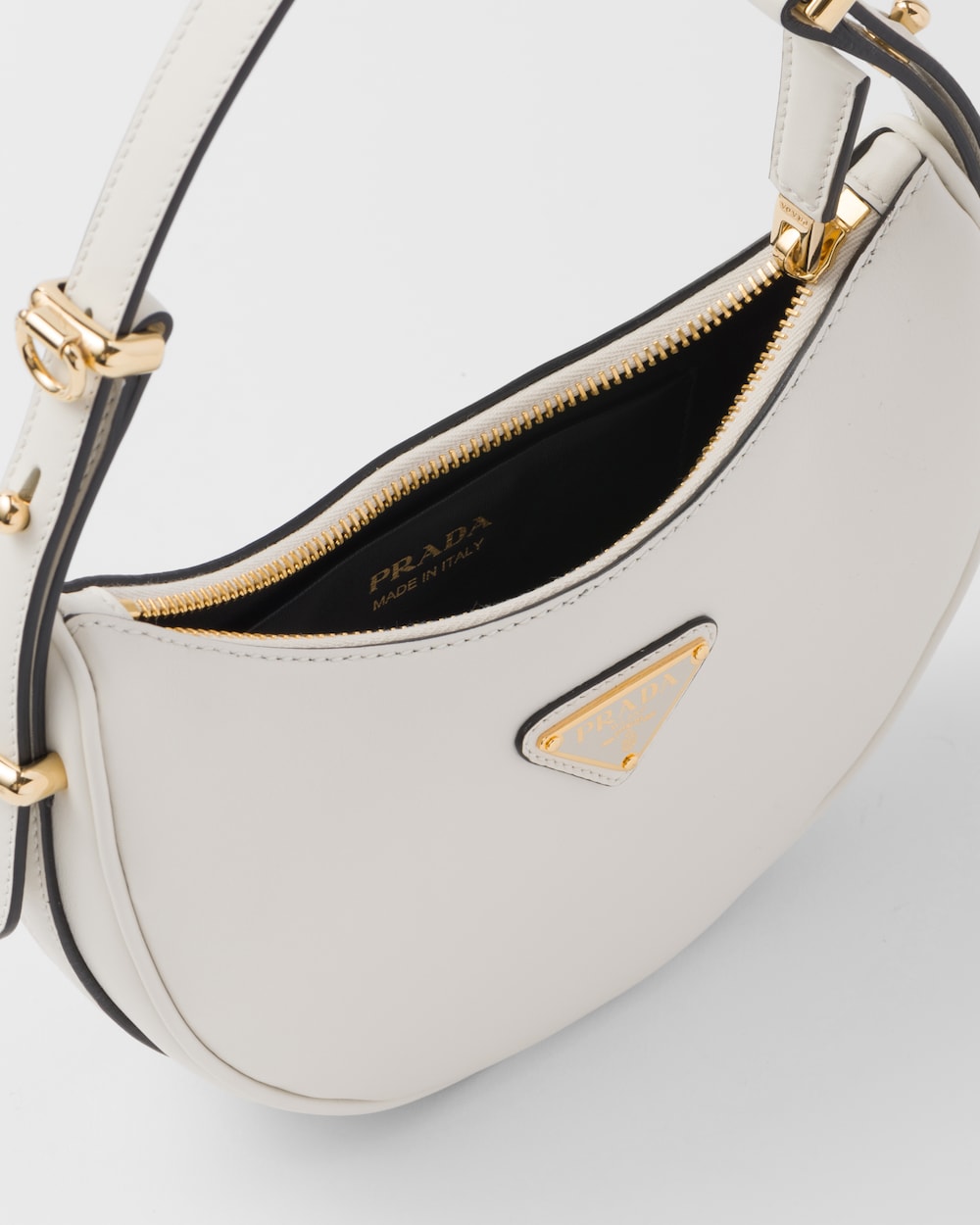 Replicate Prada Arqué Leather Mini Shoulder Bag(1:1 replica)