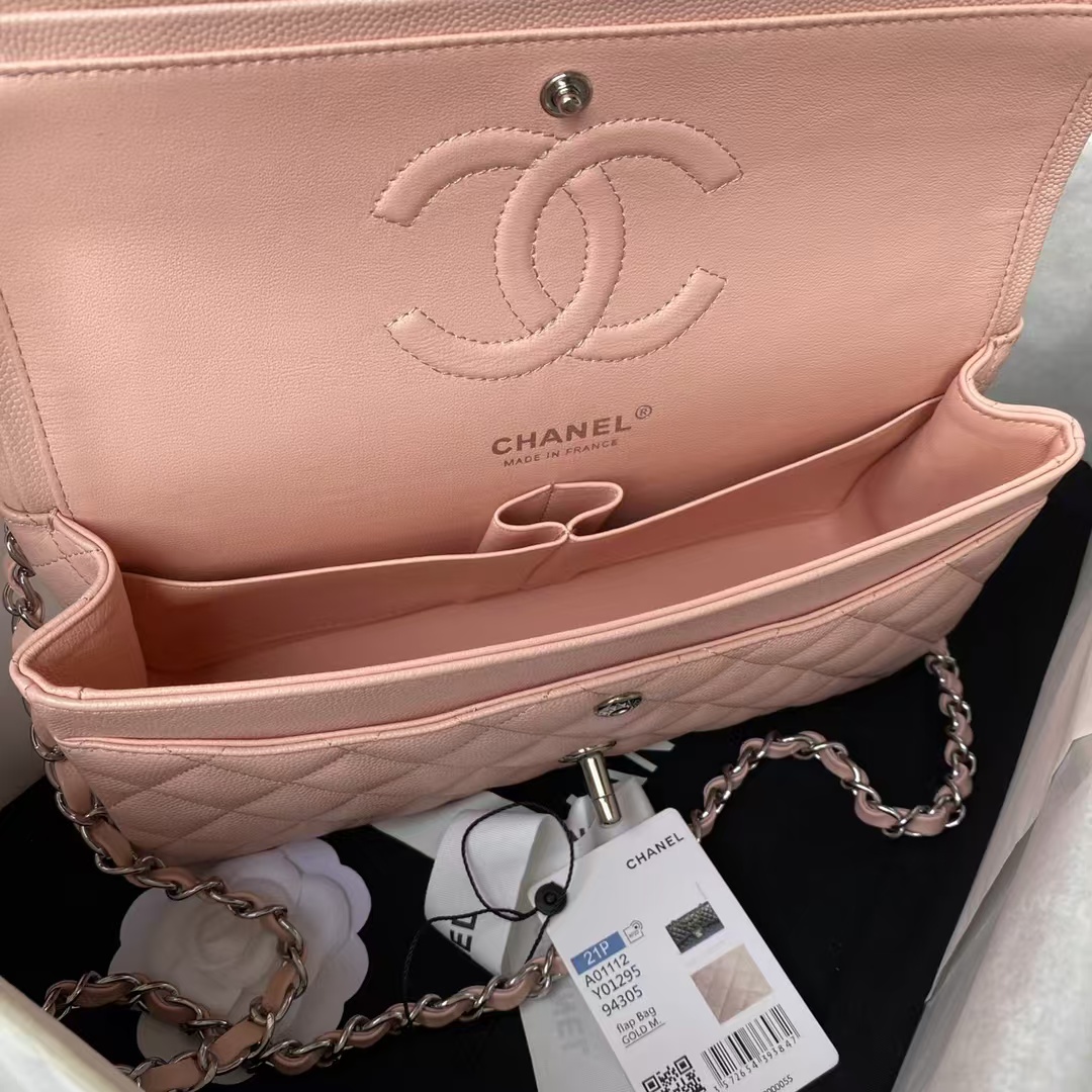 Replicate Chanel Classic 11.12 Handbag Caviar Silver Hardware(1:1 replica)