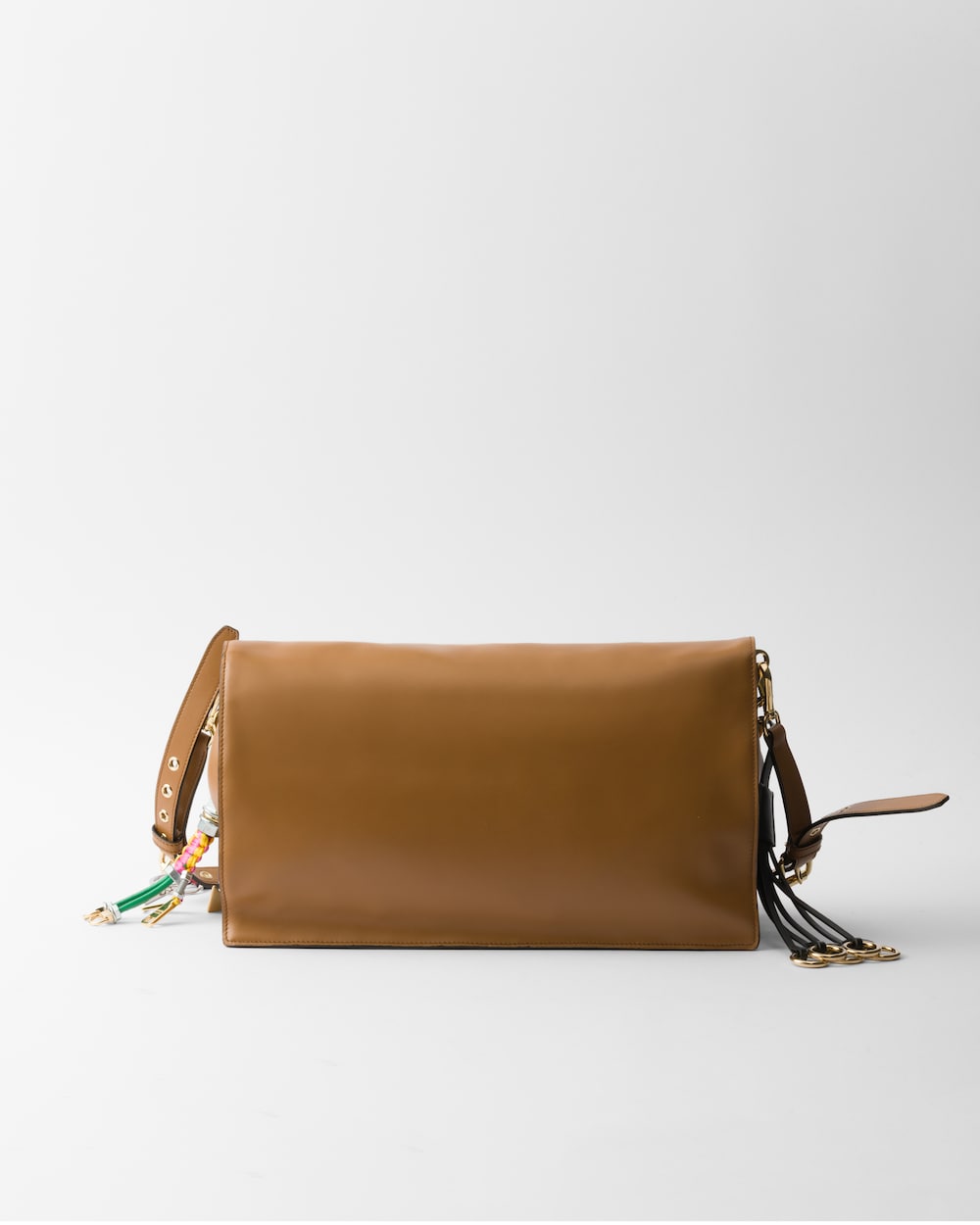 Replicate Prada Soft Sound Large Leather Shoulder Bag With Charms(1:1 replica)