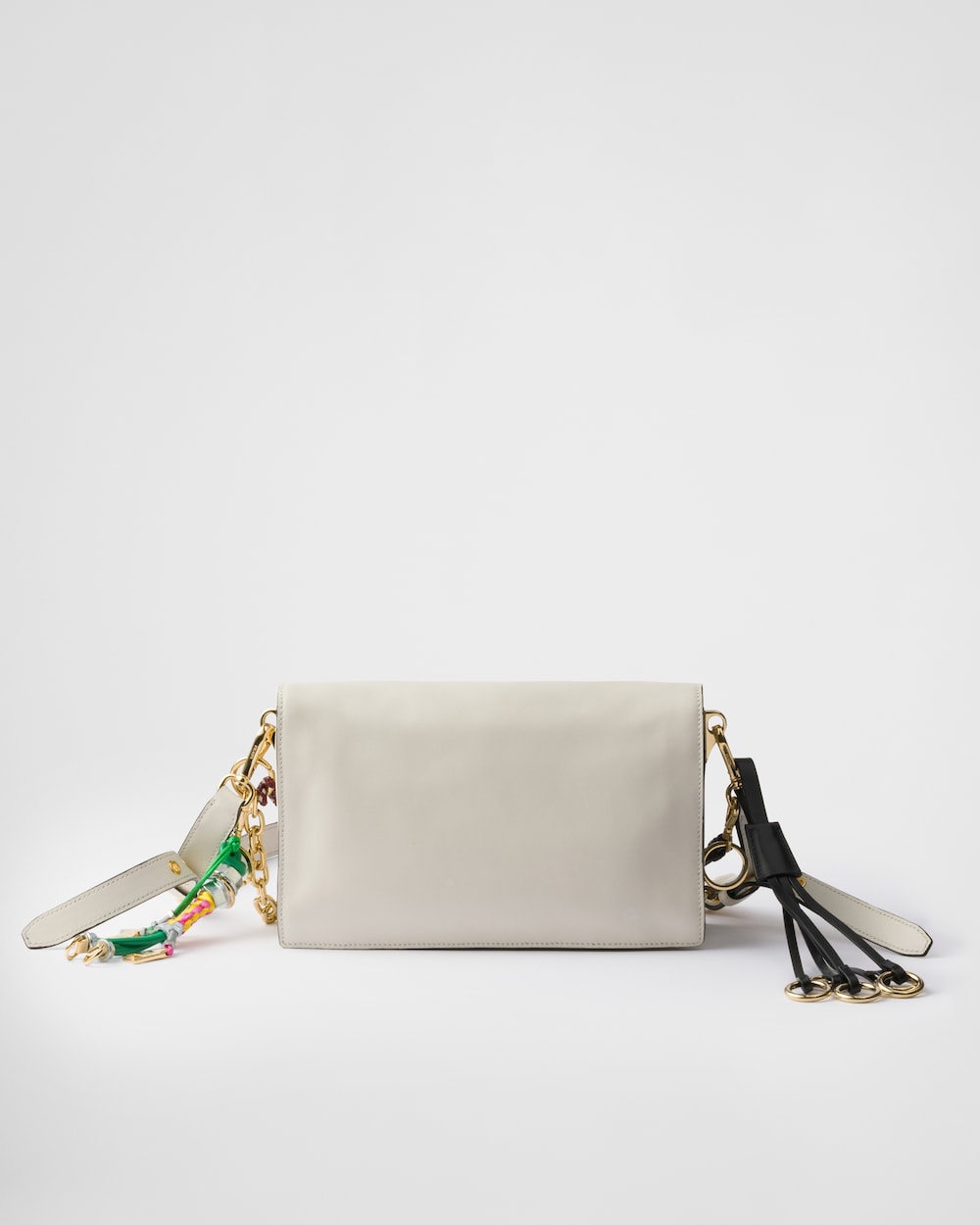 Replicate Prada Soft Sound Small Leather Shoulder Bag With Charms(1:1 replica)