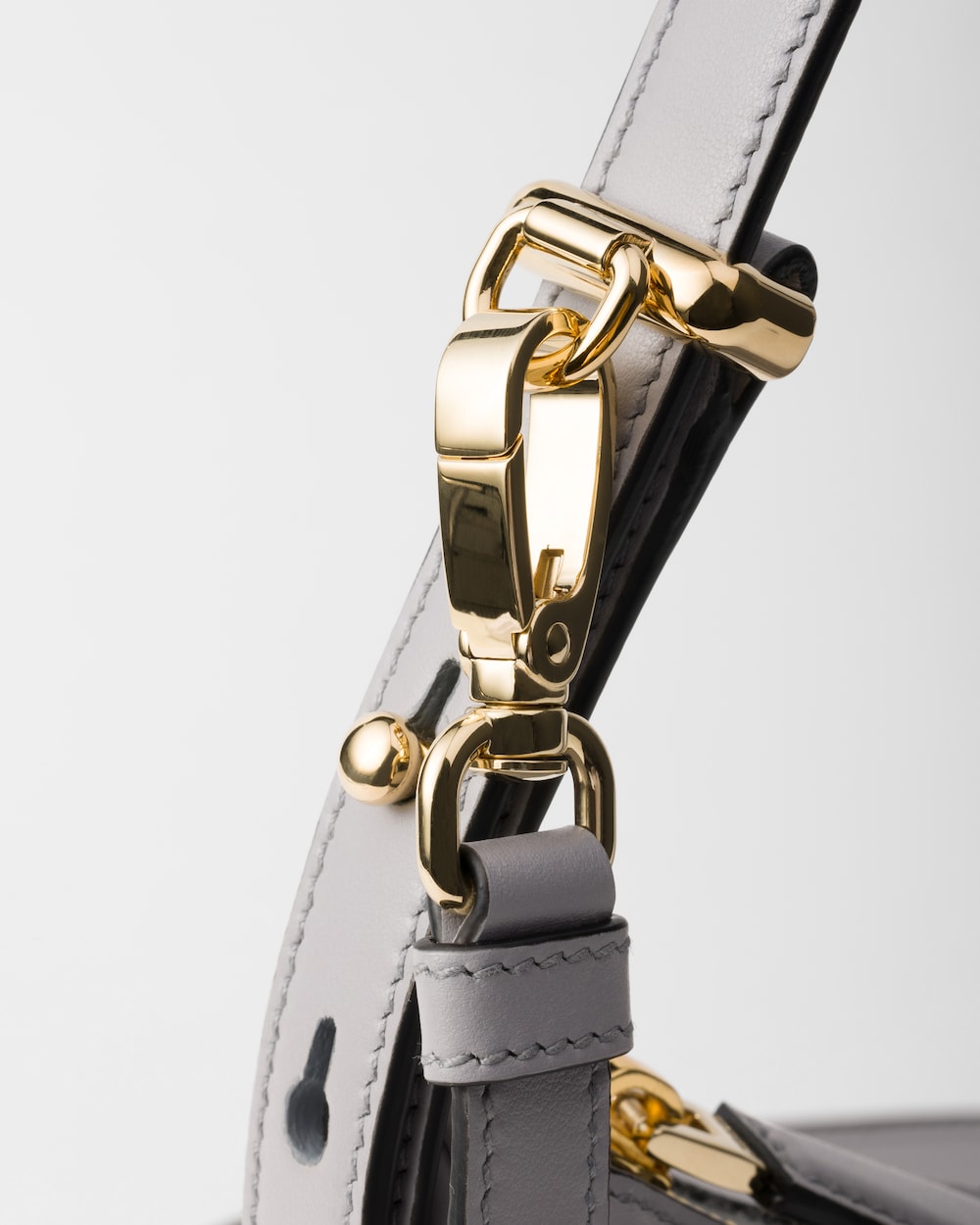 Replicate Prada Arqué Small Leather Shoulder Bag(1:1 replica)
