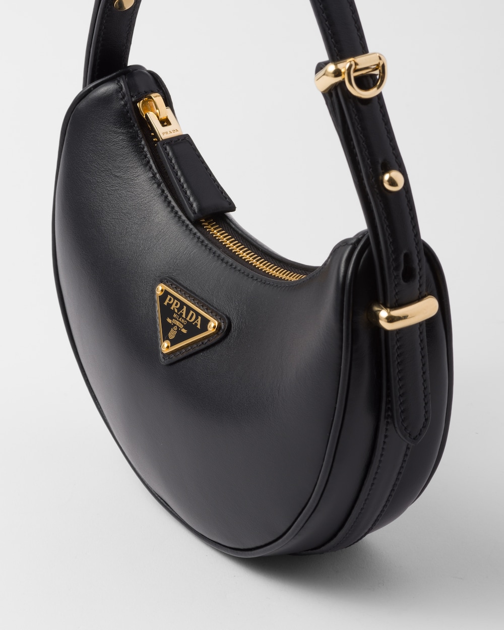 Replicate Prada Arqué Leather Mini Shoulder Bag(1:1 replica)