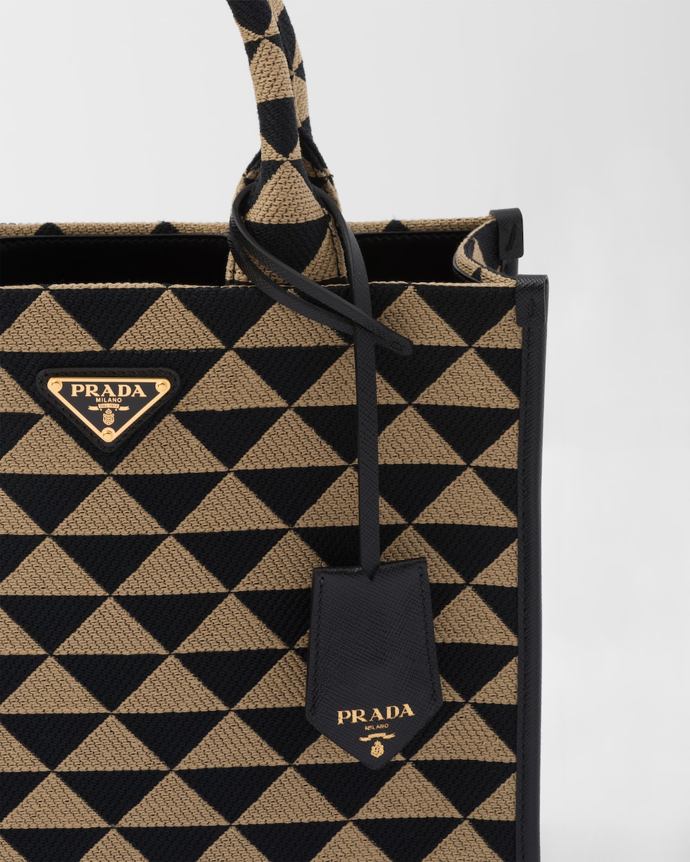 Replicate Small Prada Symbole Embroidered Fabric Handbag(1:1 replica)