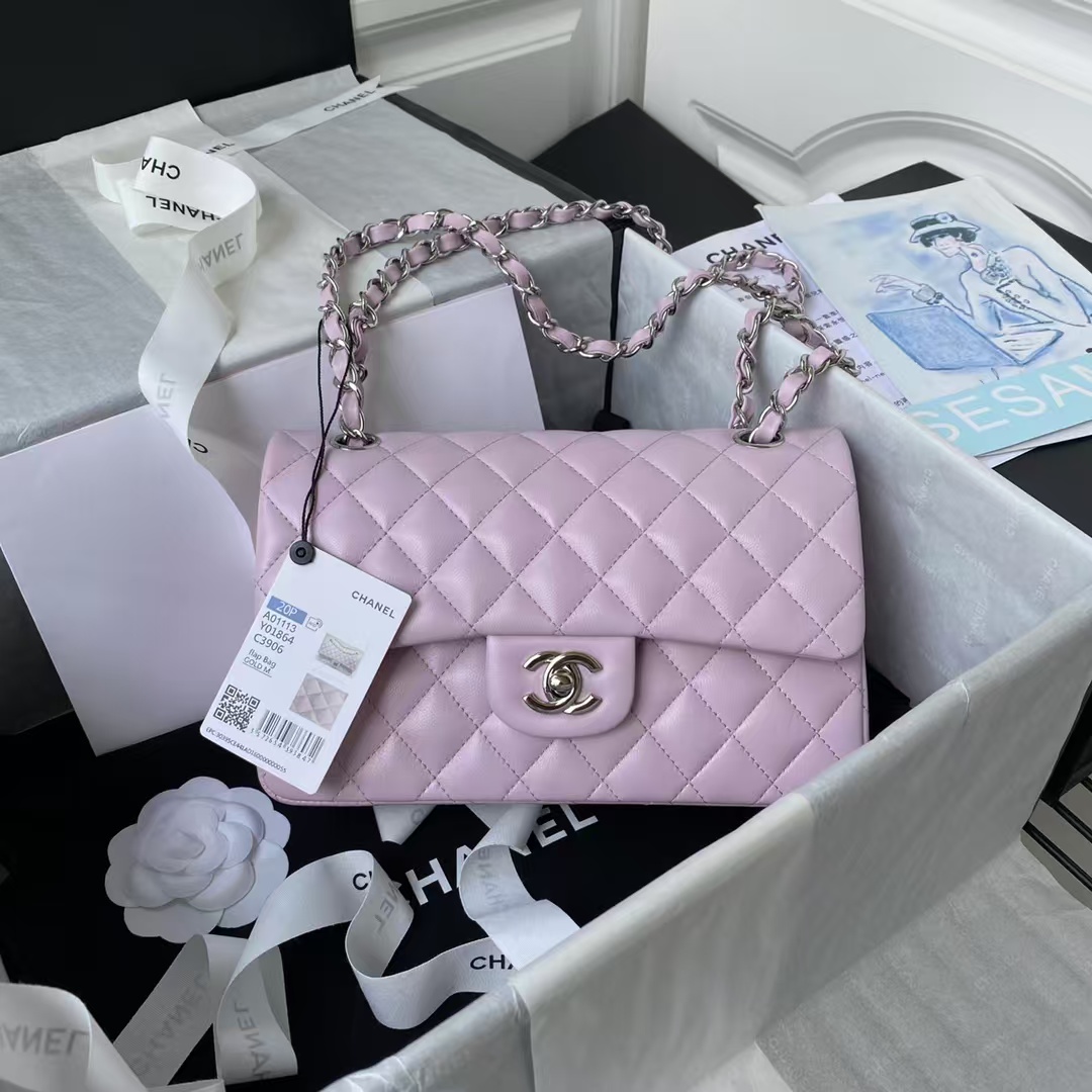 Replicate Chanel Small Classic Handbag Silver Hardware(1:1 replica)