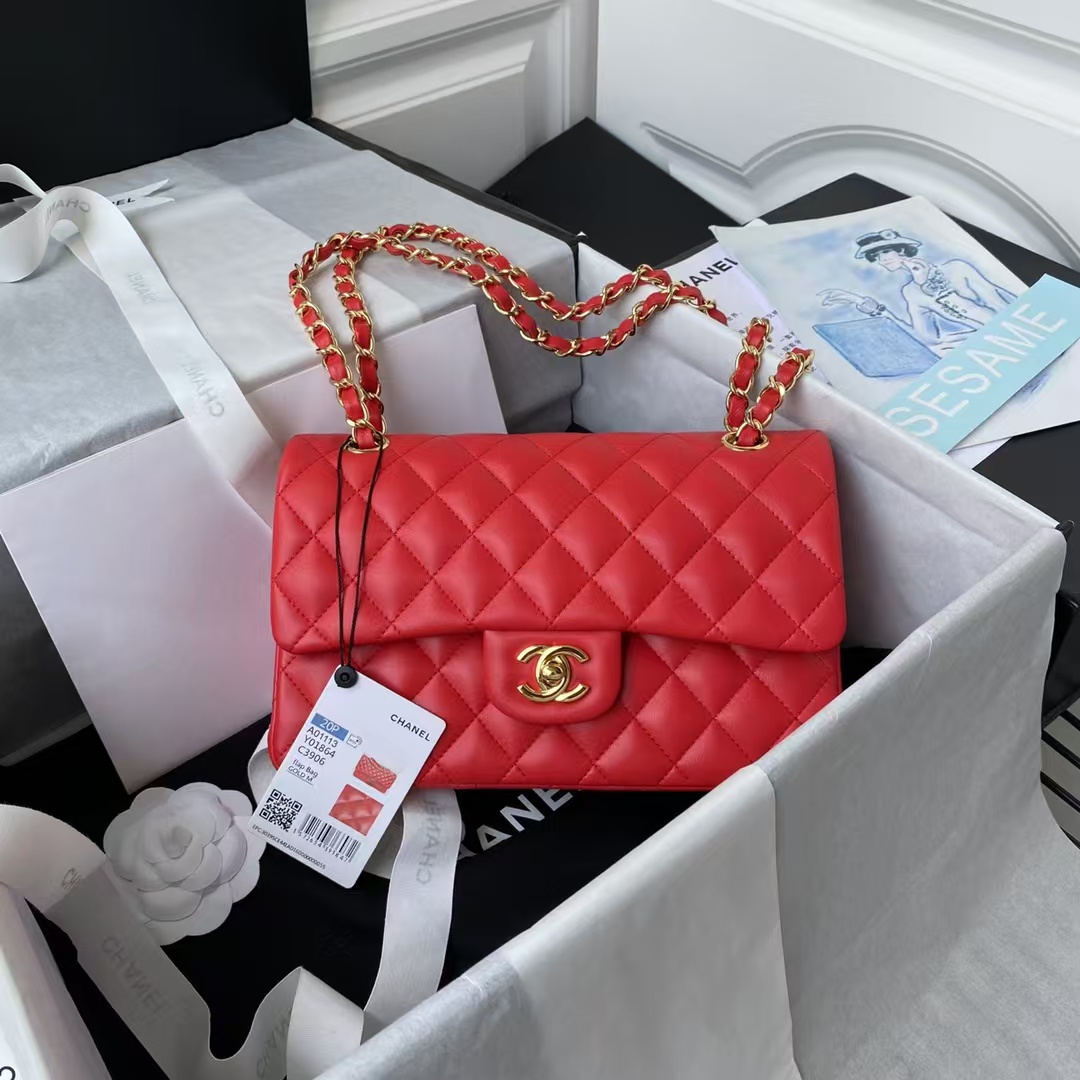 Replicate Chanel Small Classic Handbag Gold Hardware(1:1 replica)