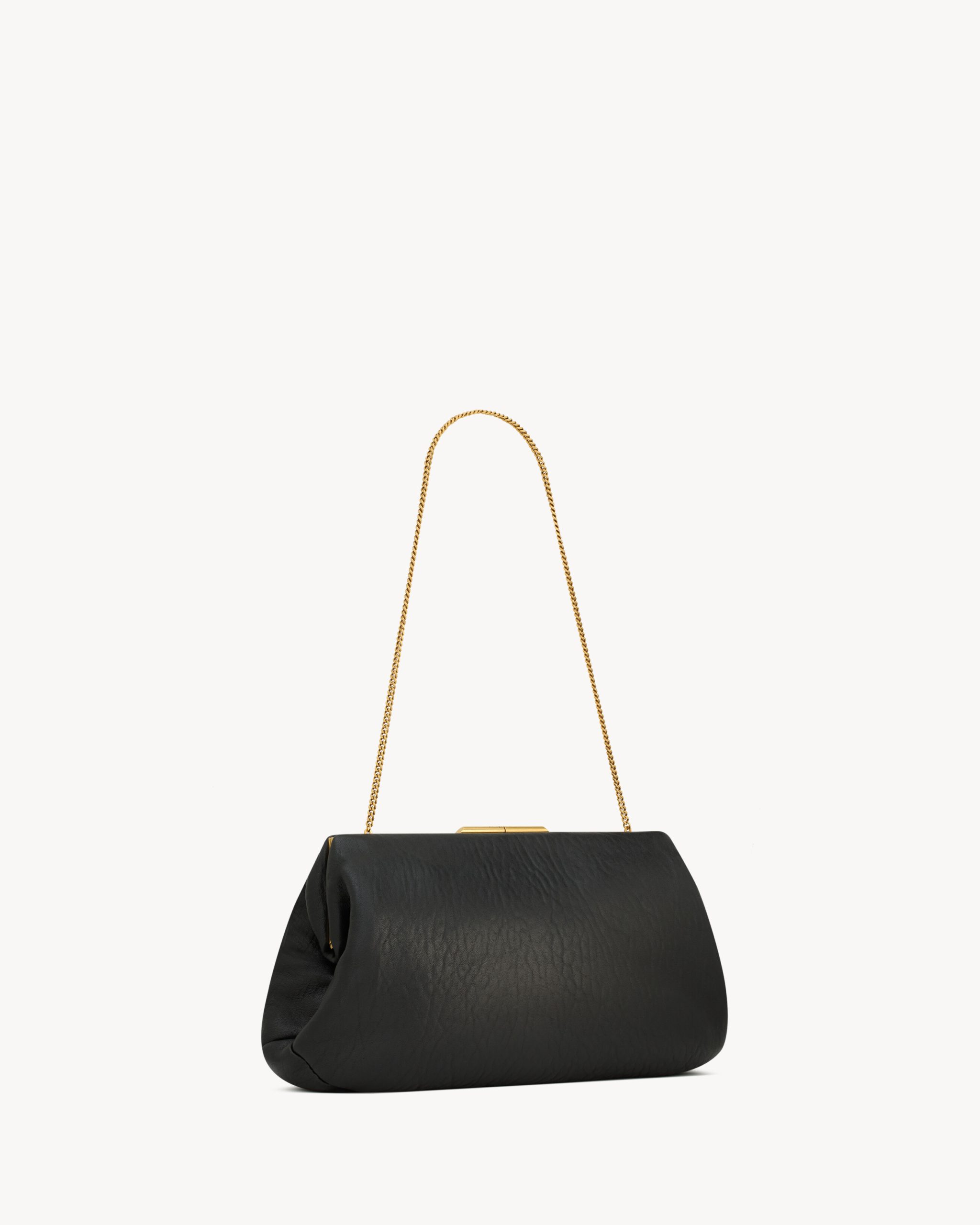 Replicate YSL Saint Laurent Clutch Large In Lambskin(1:1 replica)