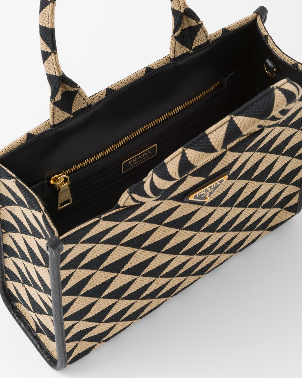 Replicate Small Prada Symbole Embroidered Fabric Handbag(1:1 replica)